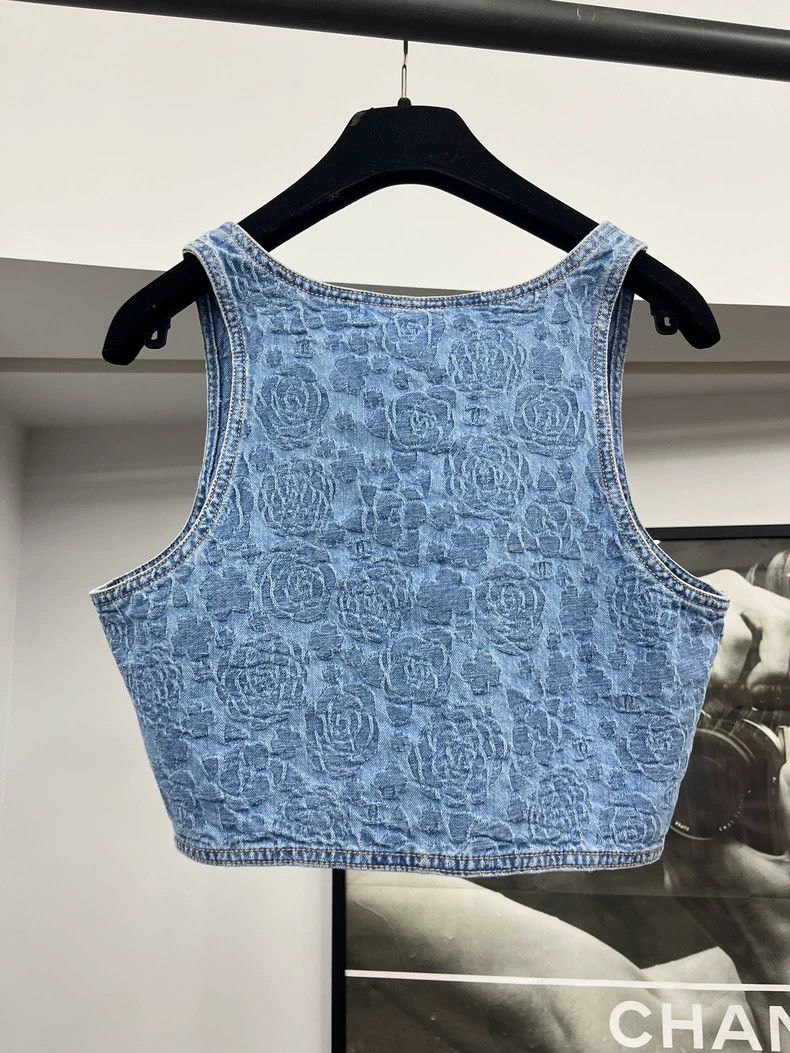 Chanel Chanel 23P denim jacquard vest Size XS / US 0-2 / IT 36-38 - 3 Thumbnail