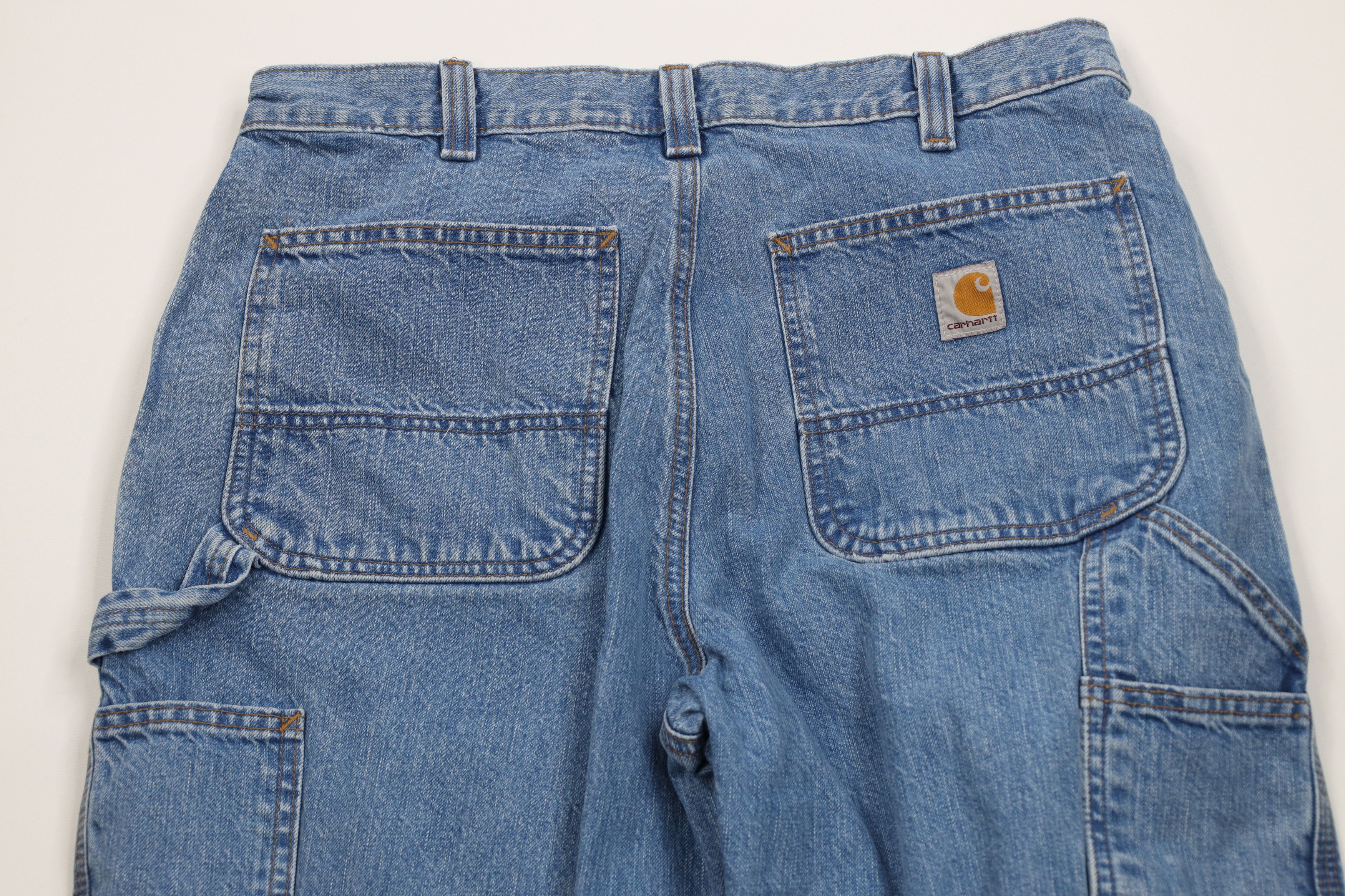Carhartt Vintage Y2K Carhartt Spell Loose Fit Denim Jeans Blue Cotton Size US 33 - 10 Thumbnail