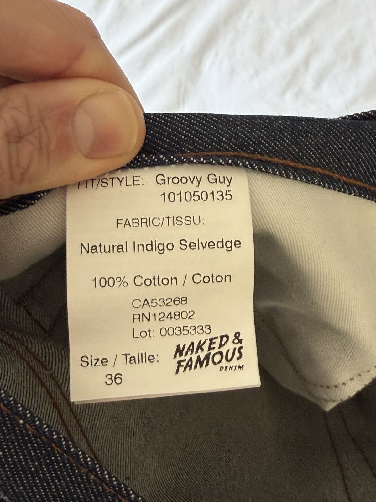Naked & Famous Naked & Famous Groovy Guy Flair Selvedge Size US 36 / EU 52 - 2 Thumbnail