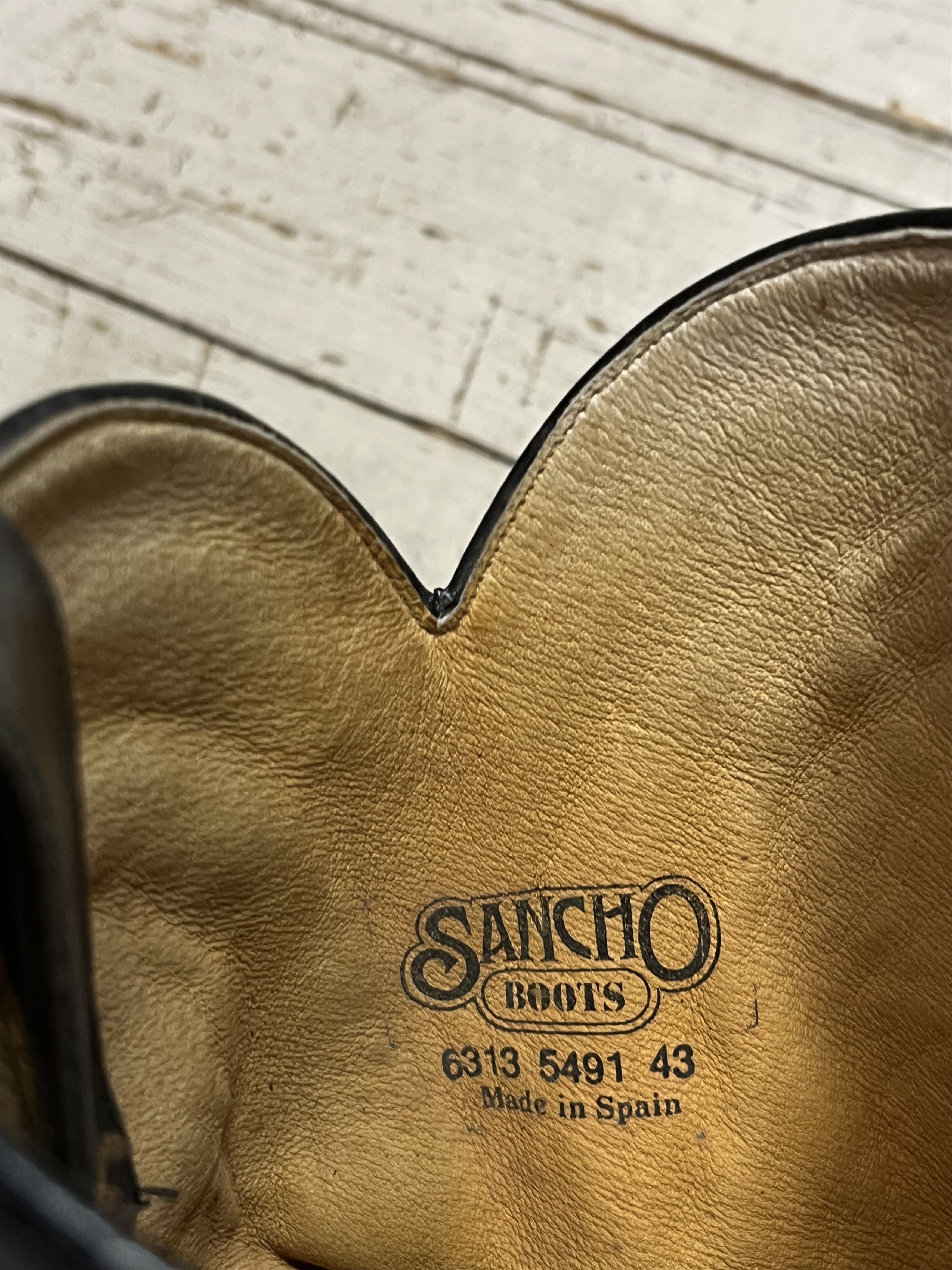 Sancho Boots Vintage Sancho Cowboy Boots Handmade Made in Spain Size US 10 / EU 43 - 6 Thumbnail