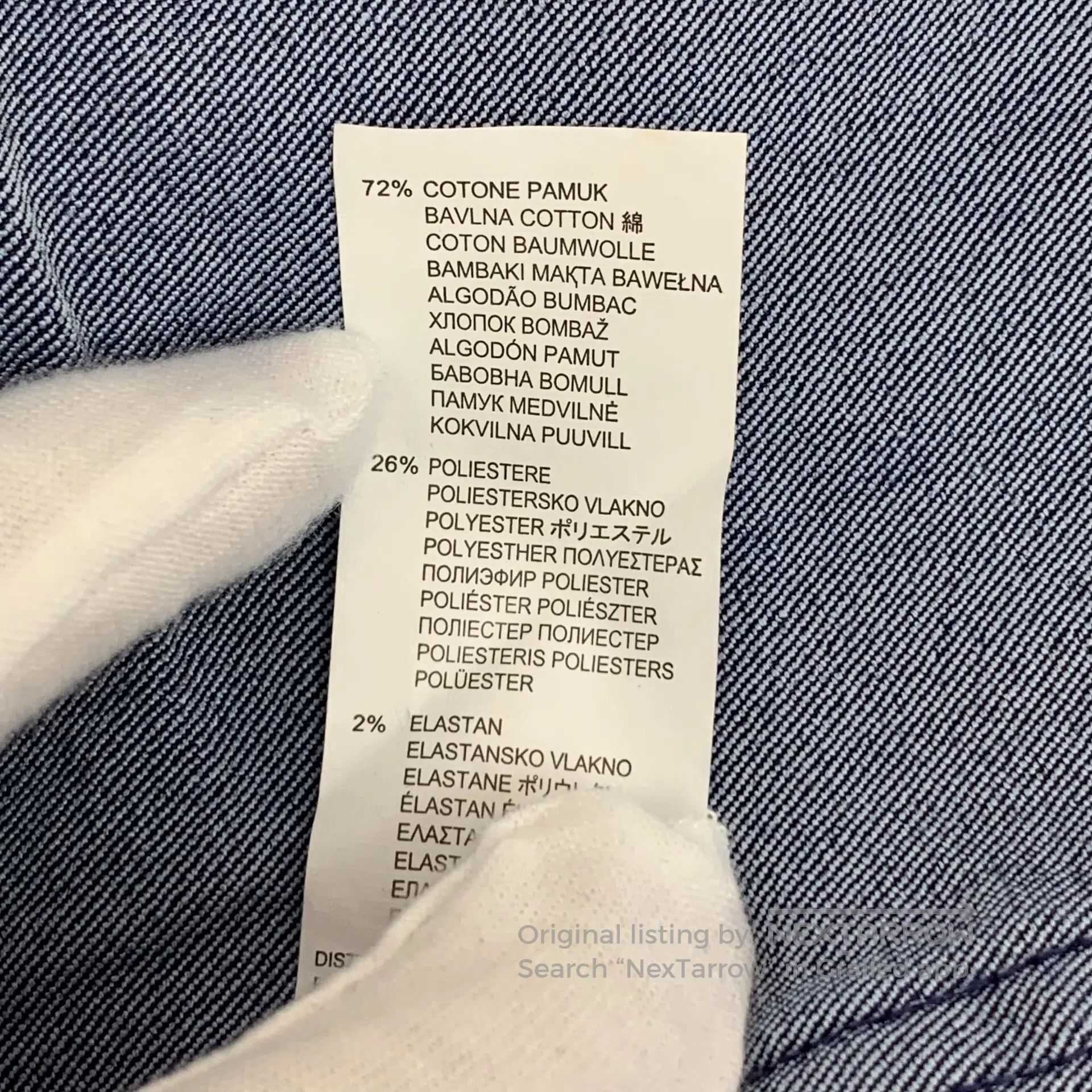 Calzedonia CALZEDONIA size S Dark blue denim casual long pants with l Size US 27 - 8 Thumbnail