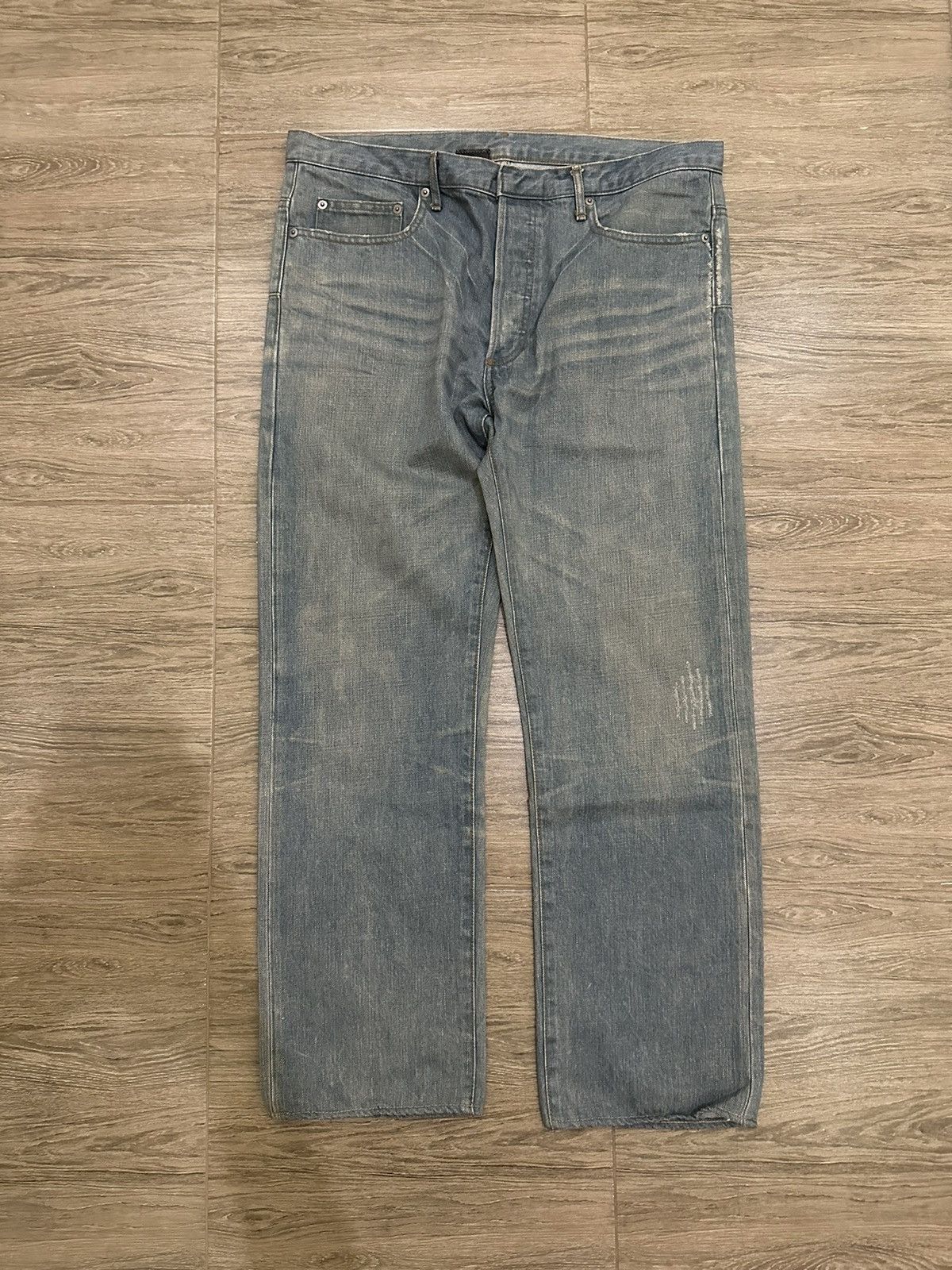 image of Dior X Hedi Pants in Denim Blue, Men's (Size 34)