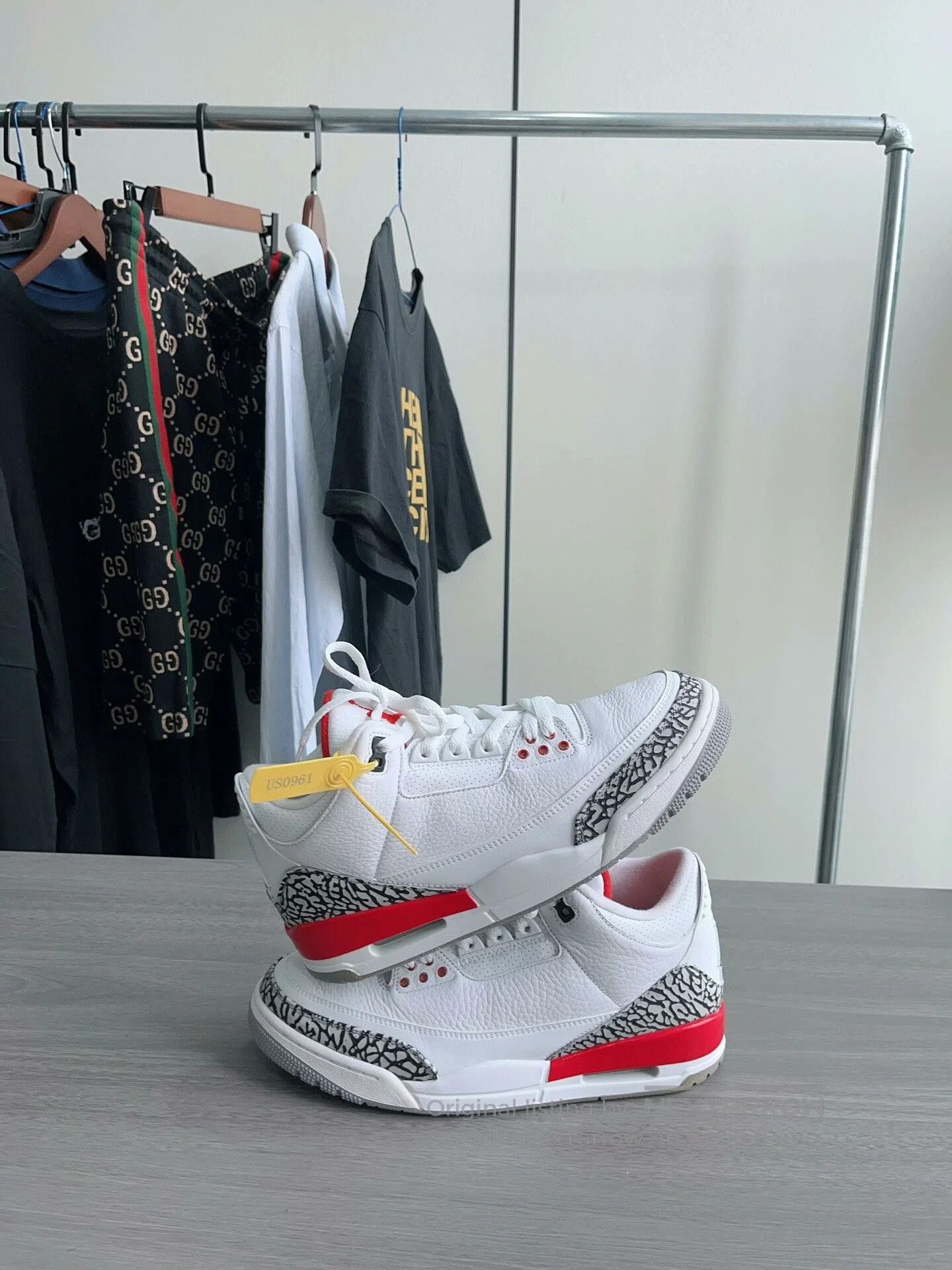 Jordan Brand Air Jordan 3 White Red. Size US 10 / EU 43 - 6 Thumbnail
