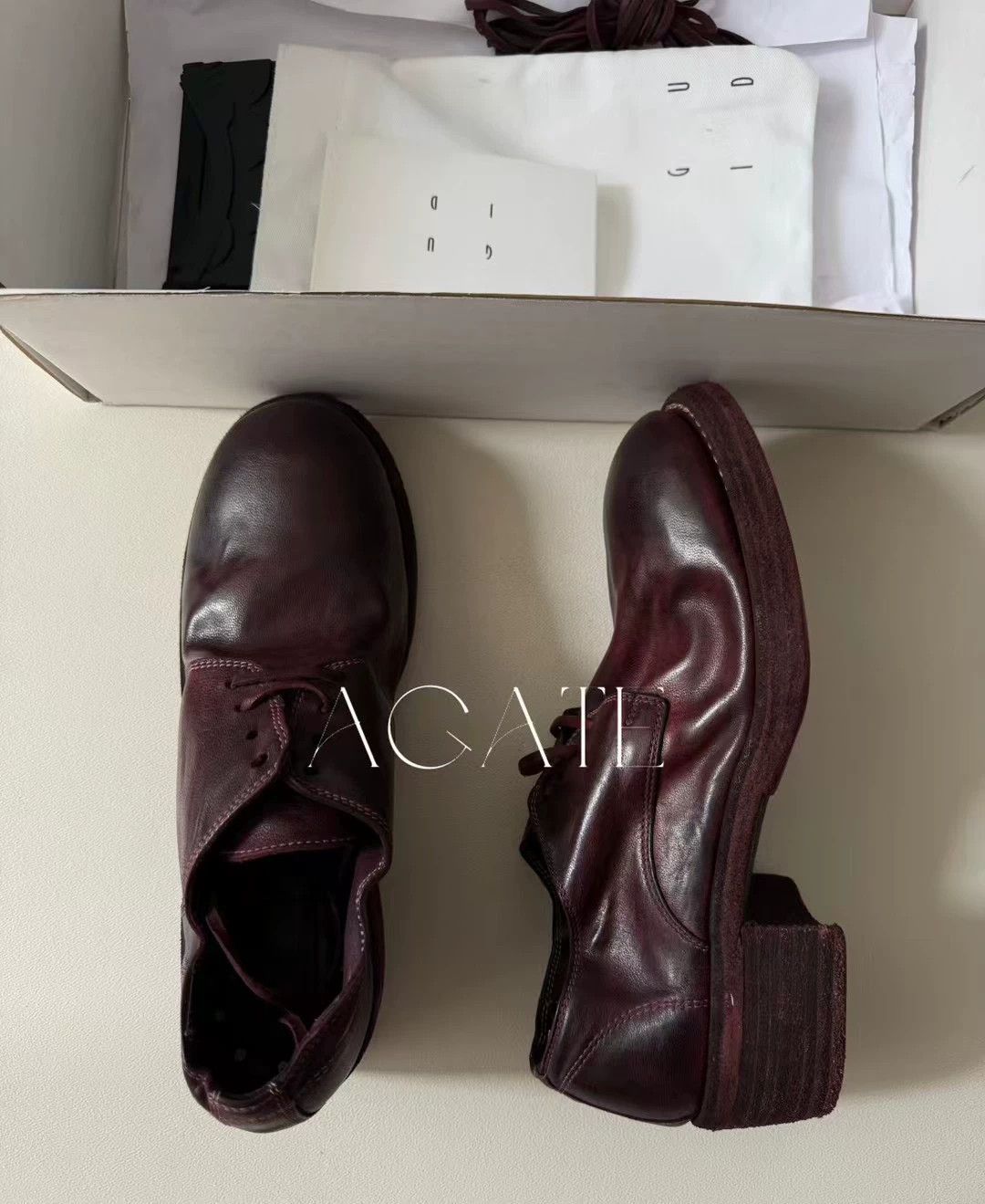 Guidi Guidi 792z Mangosteen Red Derby EU38 NWT In Stock Size US 7.5 / IT 37.5 - 1 Thumbnail