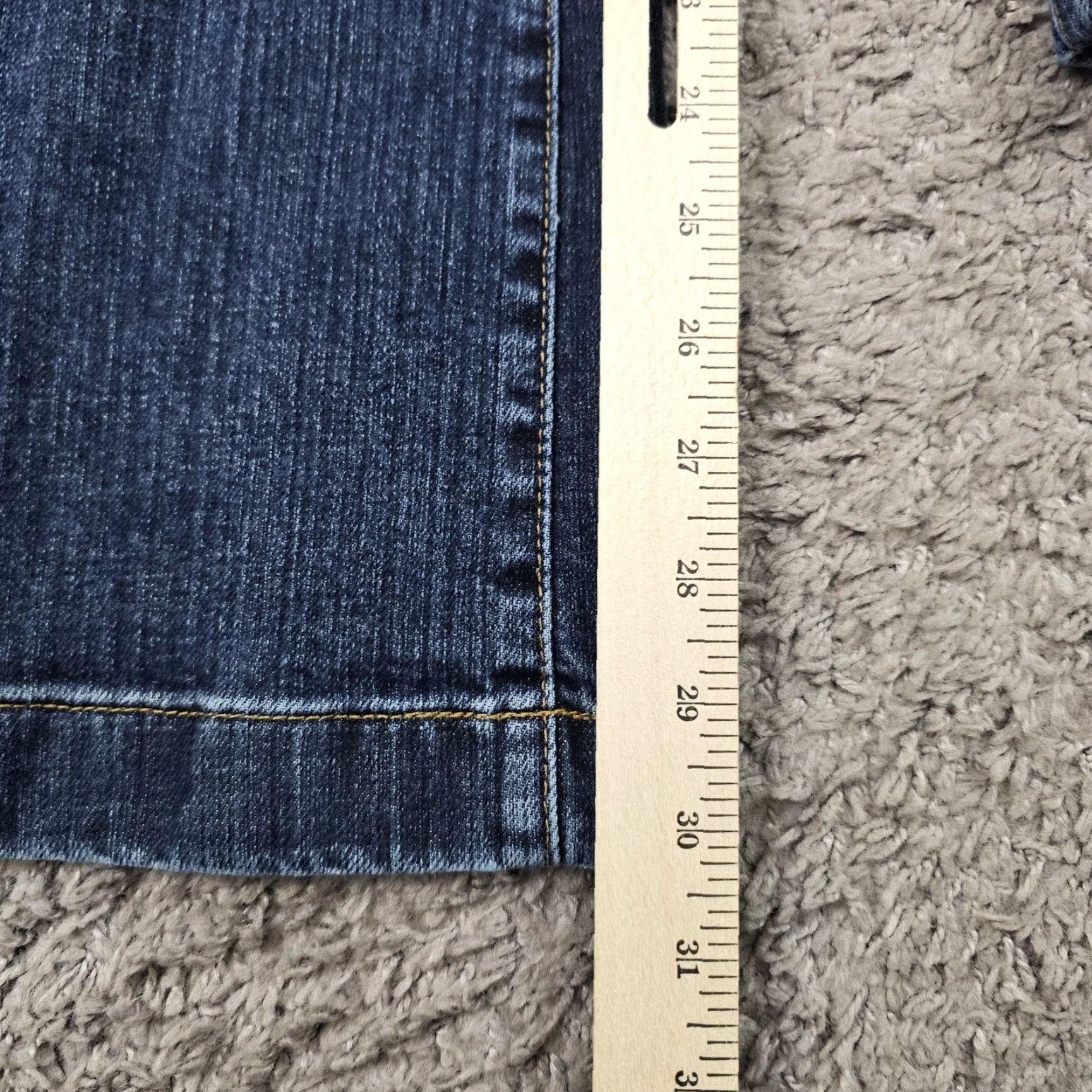 Gap GAP Jeans Womens Flared Regular Denim 26x30 Dark Blue Stretch 1R/26x30 Canada Women Jeans Size 25" / US 0 / IT 36 - 6 Thumbnail