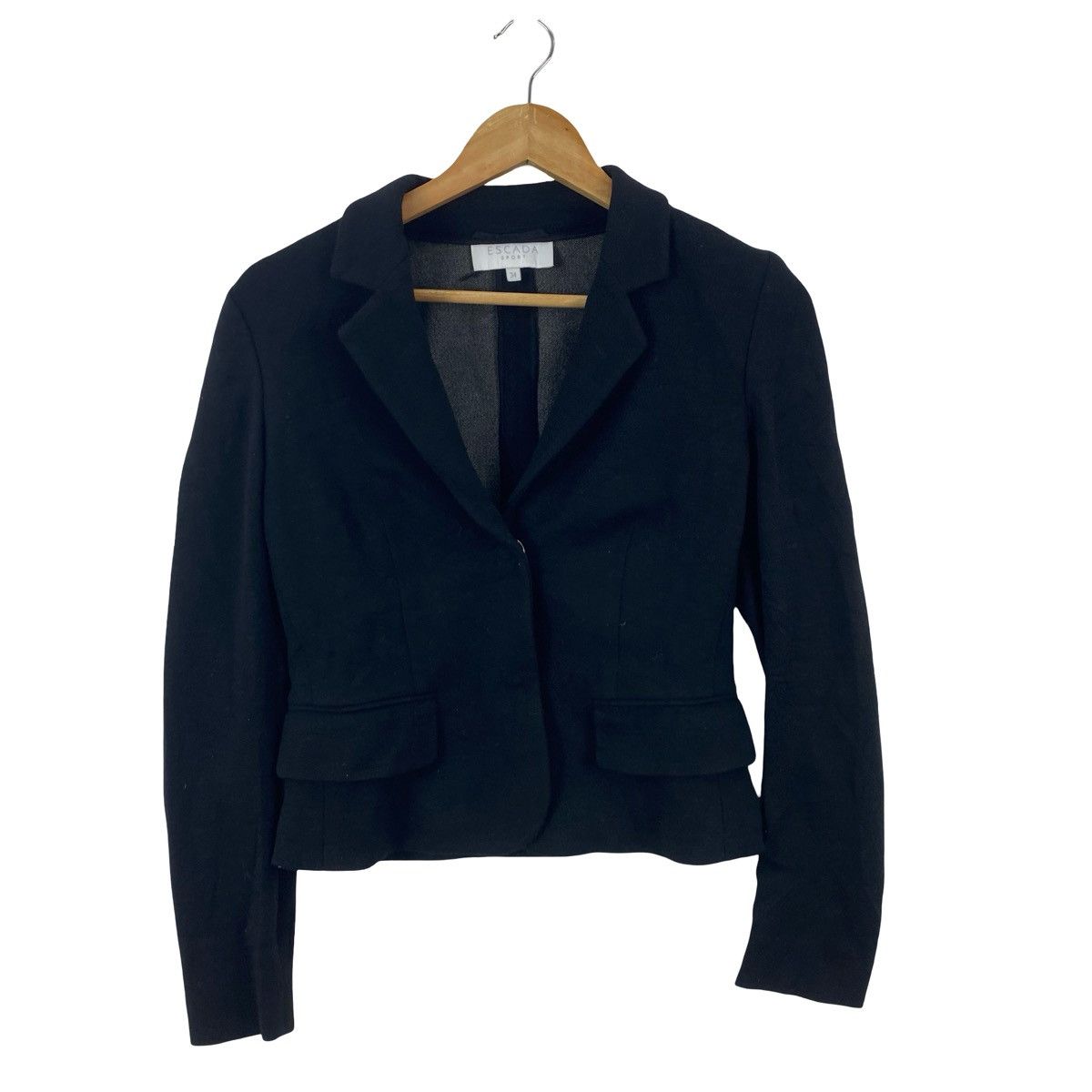 Escada ESCADA SPORT Cropped Blazer Jacket Minimal Tailored Formal Size XS / US 0-2 / IT 36-38 - 5 Thumbnail