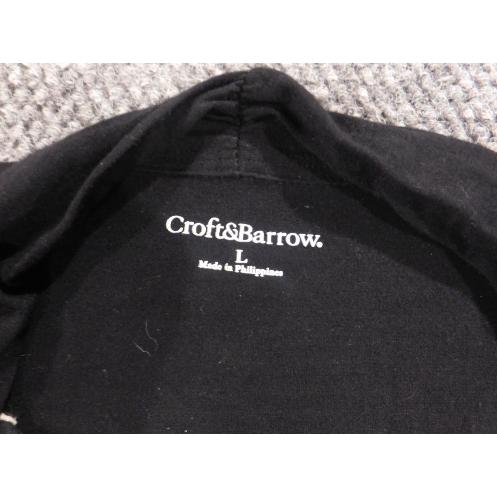 Croft & Barrow Croft & Barrow Womens Sweater Large Black Pullover Knit Turtleneck Long Sleeve Embroidered Rayon Spandex Size L / US 10 / IT 46 - 4 Thumbnail