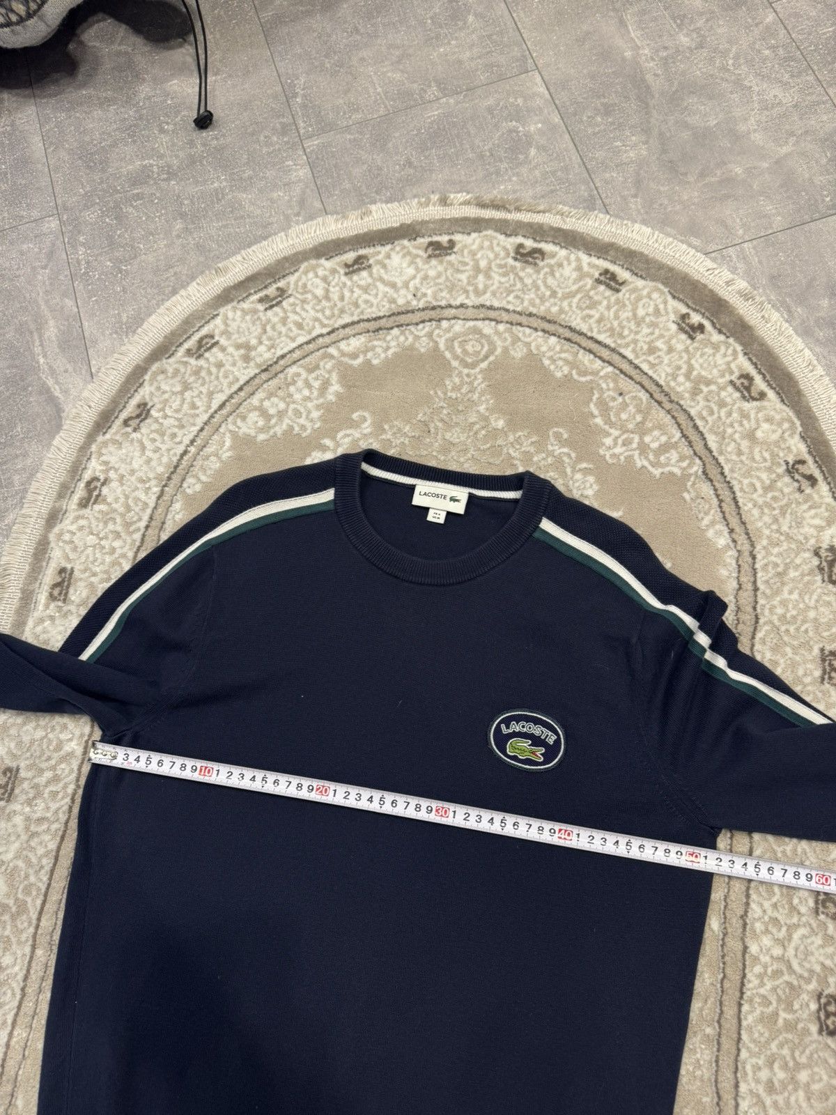 Lacoste Vintage Lacoste Striped Sweatshirt Crewneck Jumper Size US M / EU 48-50 / 2 - 6 Thumbnail