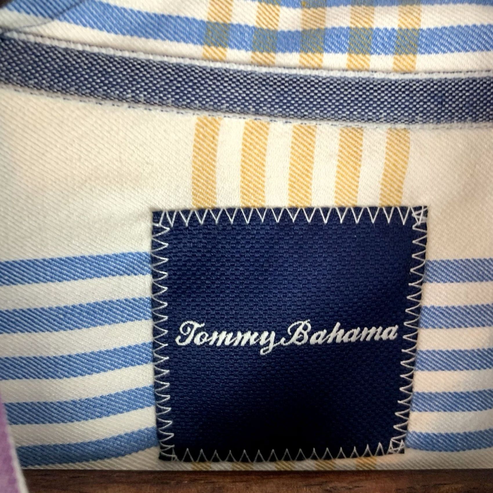 Tommy Bahama Tommy Bahama Island Zone Hawaiian Shirt Mens Size Large Multicolor Plaid Silk Size US L / EU 52-54 / 3 - 4 Thumbnail