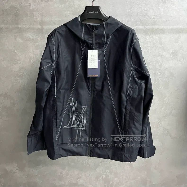 Louis Vuitton Louis Vuitton Logo Printed Loose Zip Hooded Long Sleeve Ja Size US M / EU 48-50 / 2 - 1 Thumbnail