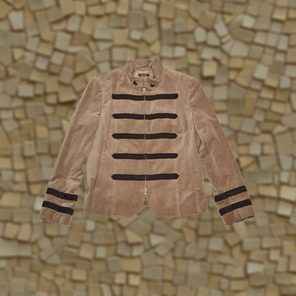 Vintage Wmns Monari Soft Cotton Full-Zip Jacket Blazer 819028 Size D 44 / GB 18 Brown Cotton Full Zip Jacket Womens 44 Blazer 819028 Size M / US 6-8 / IT 42-44 - 1 Thumbnail