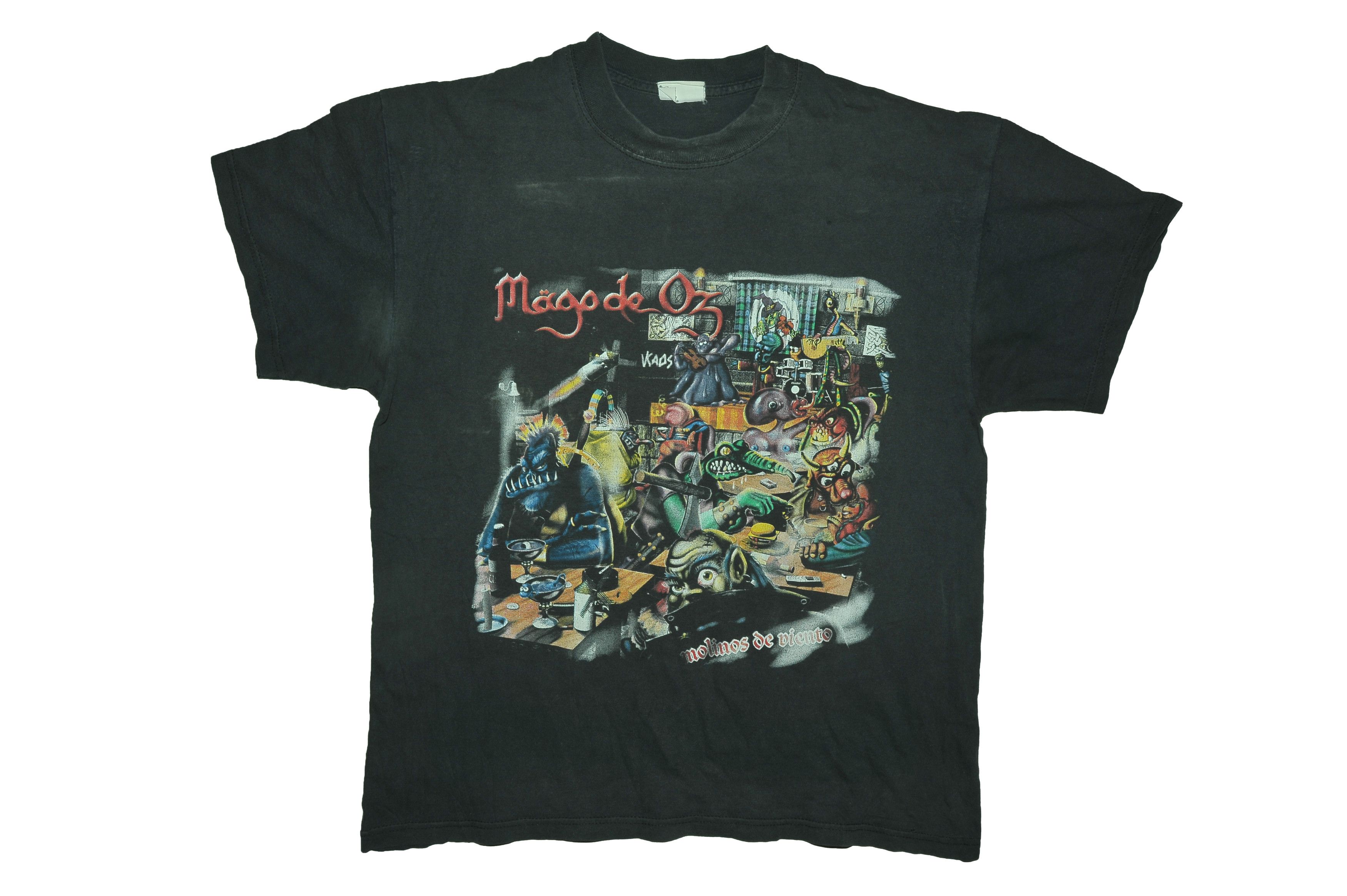 Vintage Mago de Oz Molinos de Viento 1998 T-shirt Size US M / EU 48-50 / 2 - 1 Thumbnail