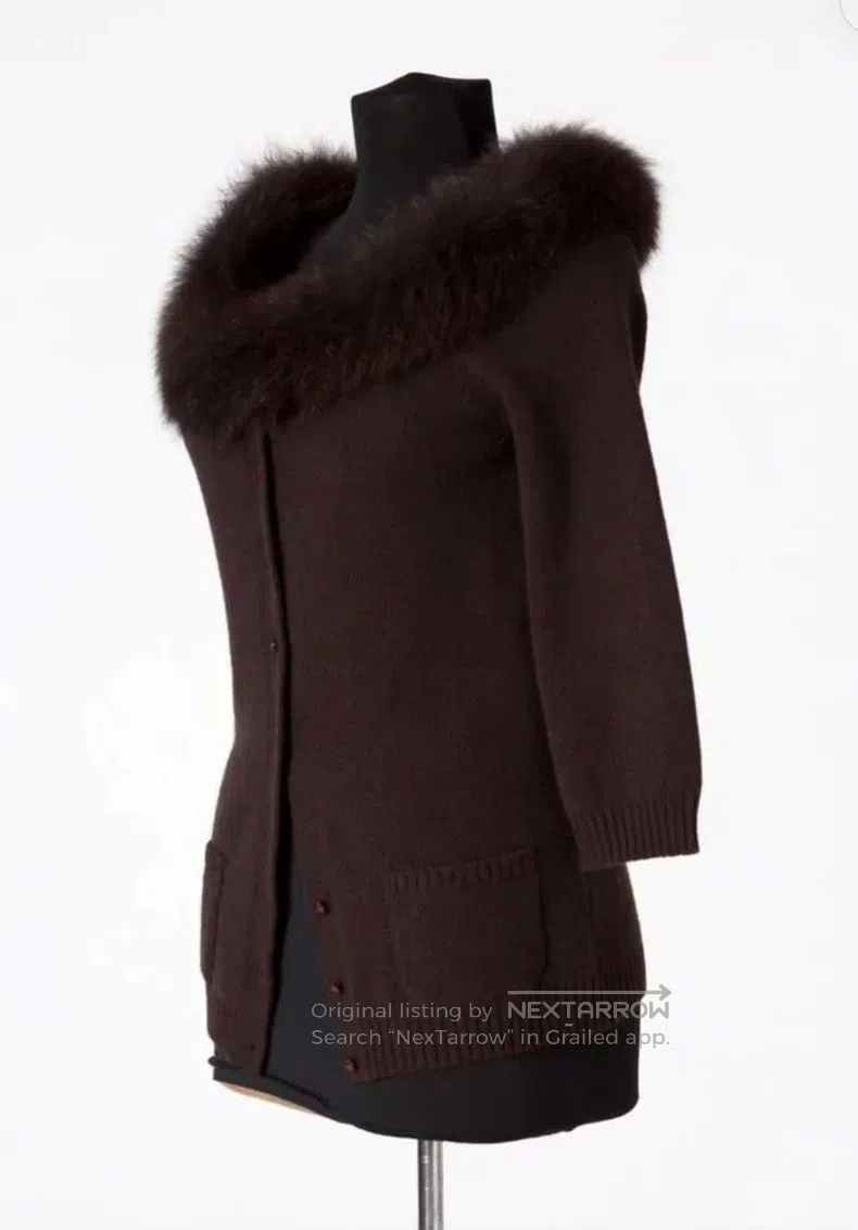 Valentino Valentino Catwalk style fox fur cardigan top Size S / US 4 / IT 40 - 4 Thumbnail