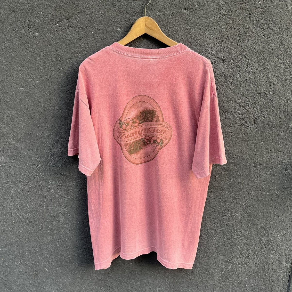Hang Ten Thrashed Faded Vintage 90s Hang Ten Surfing Tee Size US L / EU 52-54 / 3 - 1 Thumbnail
