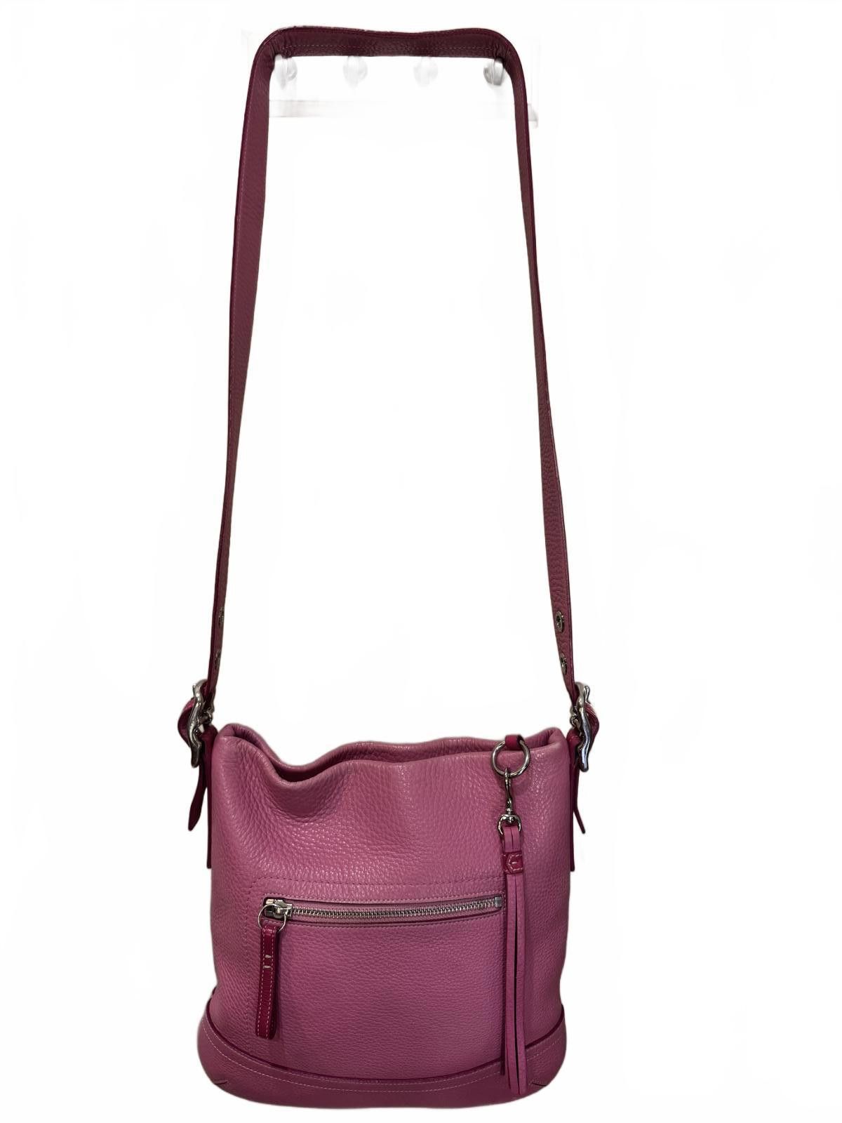 Coach Pink Leather Coach Crossbody Handbag Size ONE SIZE - 2 Thumbnail