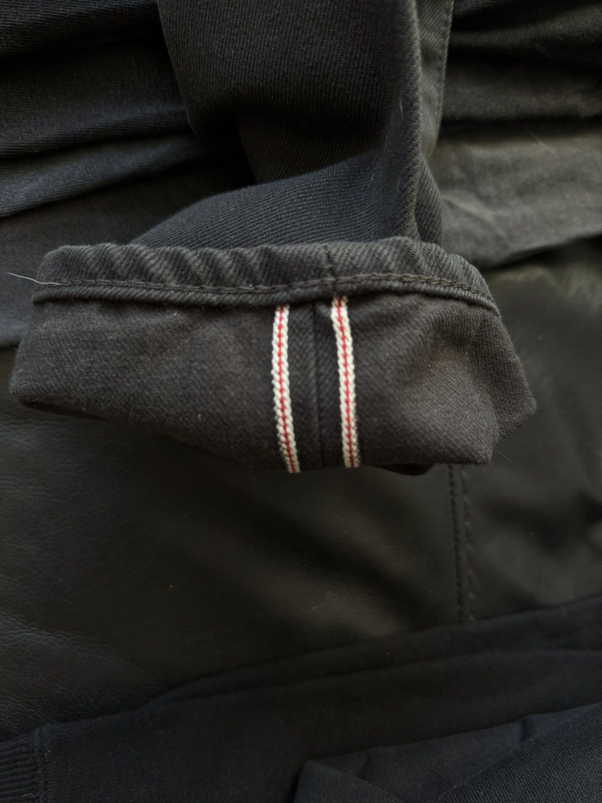 RRL Ralph Lauren DOUBLE RL / RRL Black Selvedge Slim Straight Denim Size US 33 - 5 Thumbnail