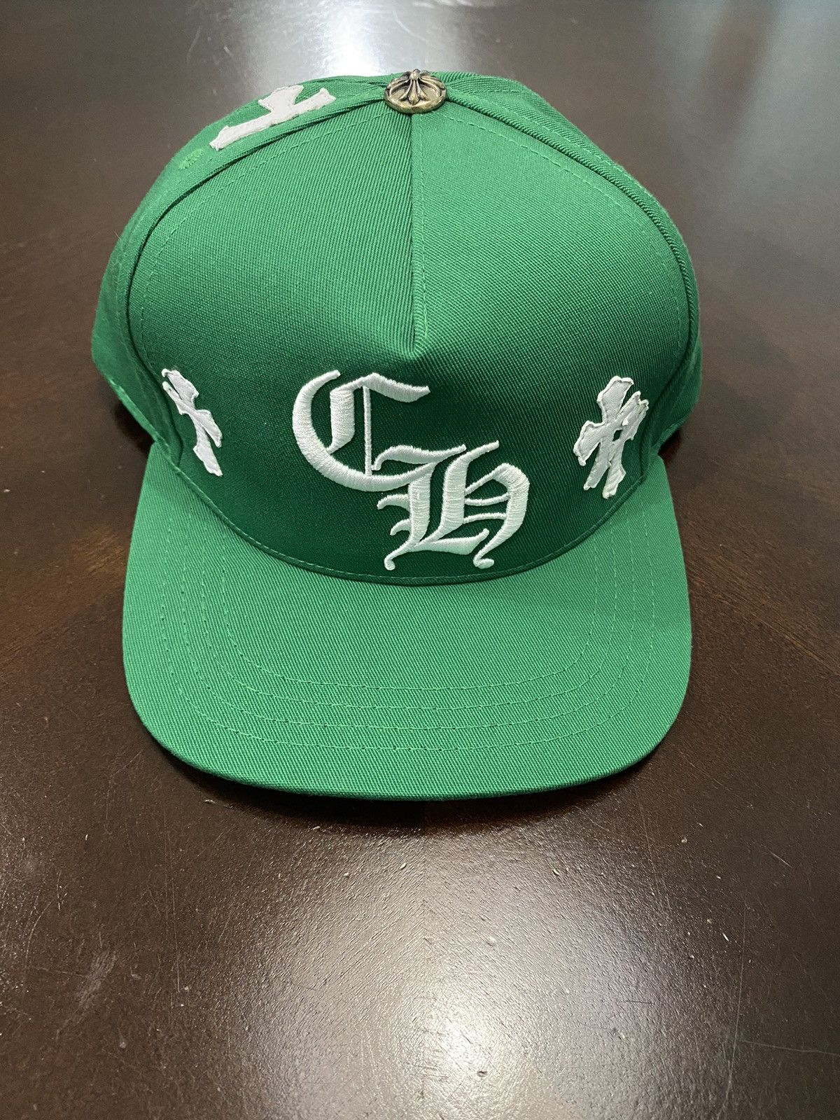 Pre-owned Chrome Hearts Ch Hat Green