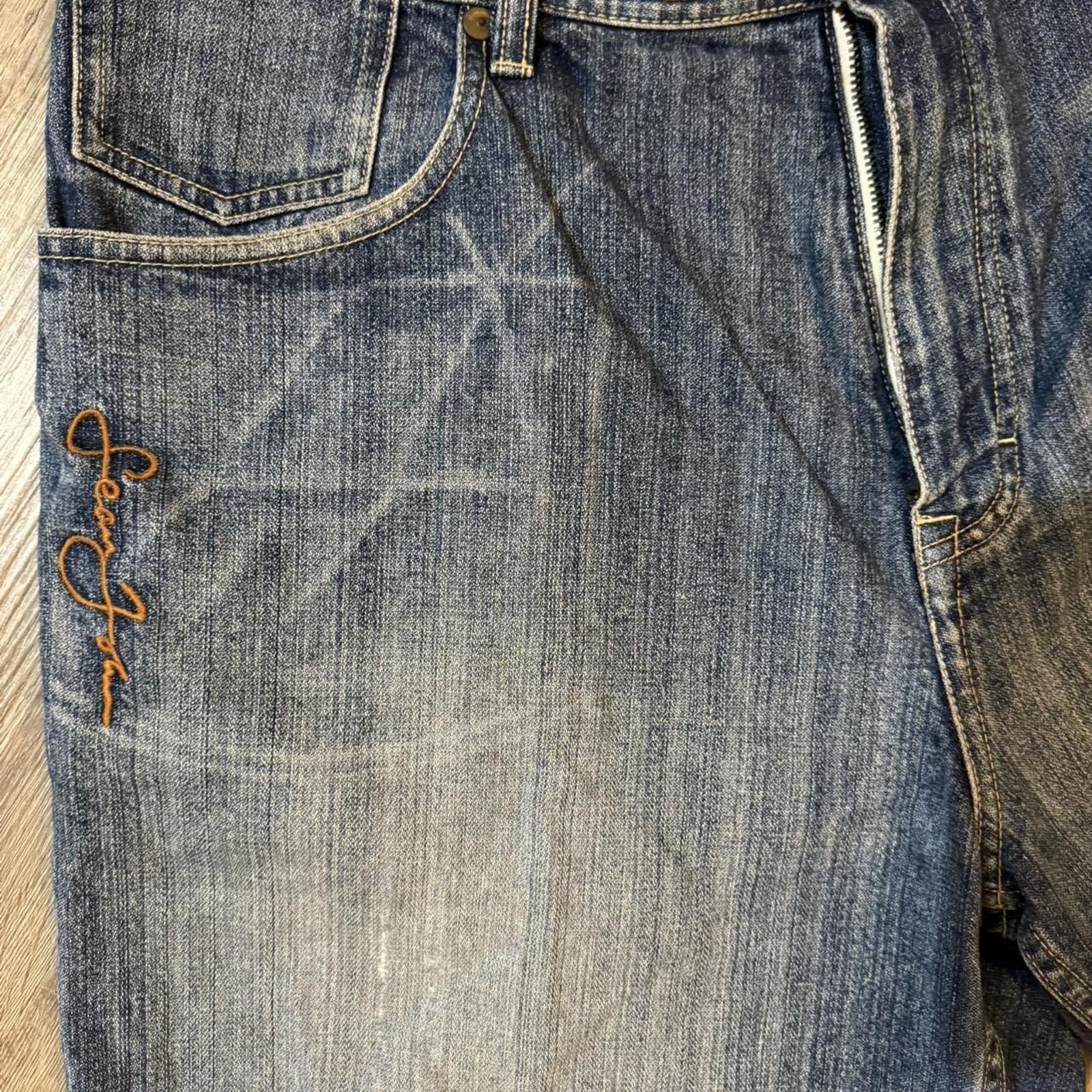 Sean John Vintage Sean John Baggy blue denim shorts jorts size 34 Size US 36 / EU 52 - 2 Thumbnail