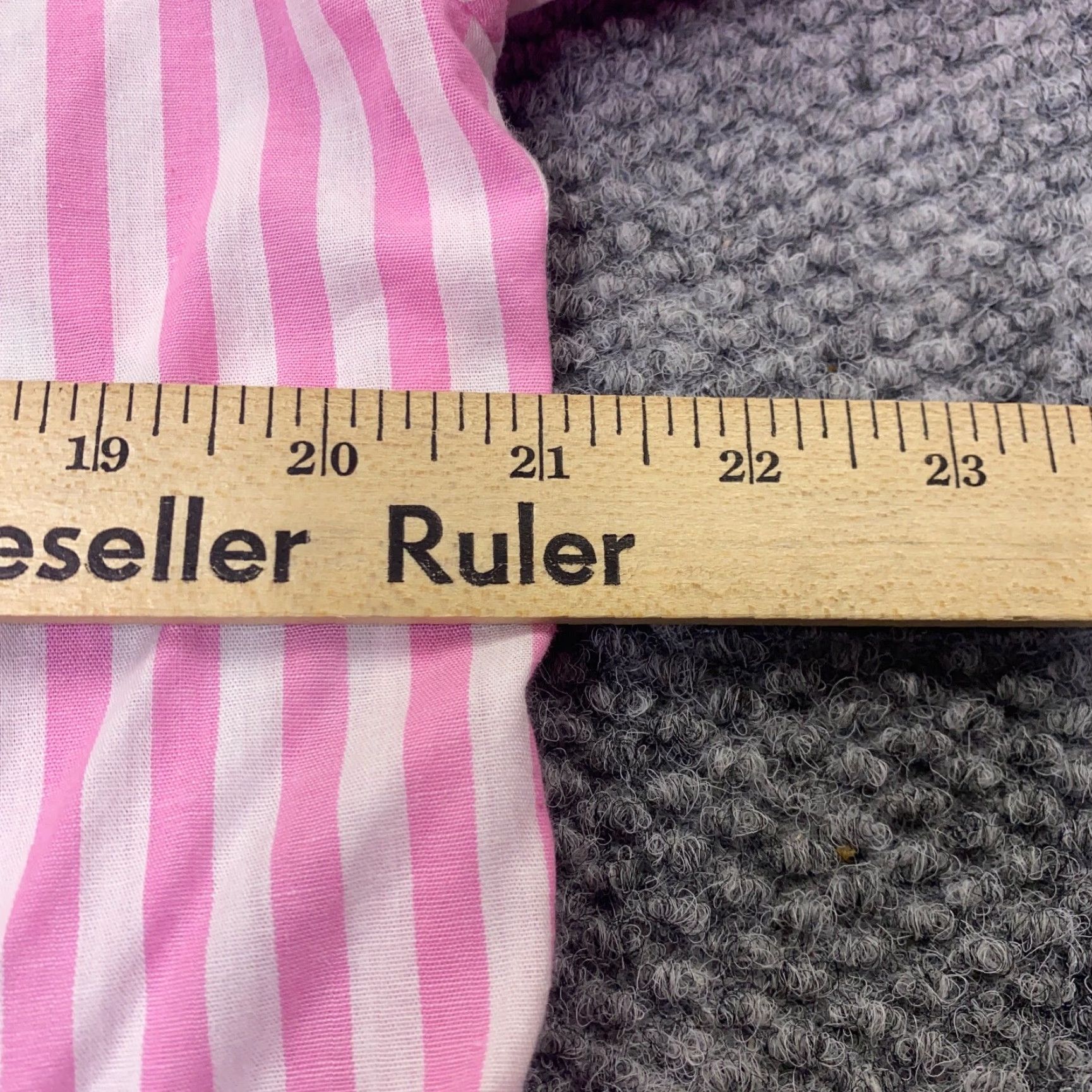 Vintage First Love Womens Shirt Pink Striped Light Oversized Small Size M / US 6-8 / IT 42-44 - 7 Thumbnail