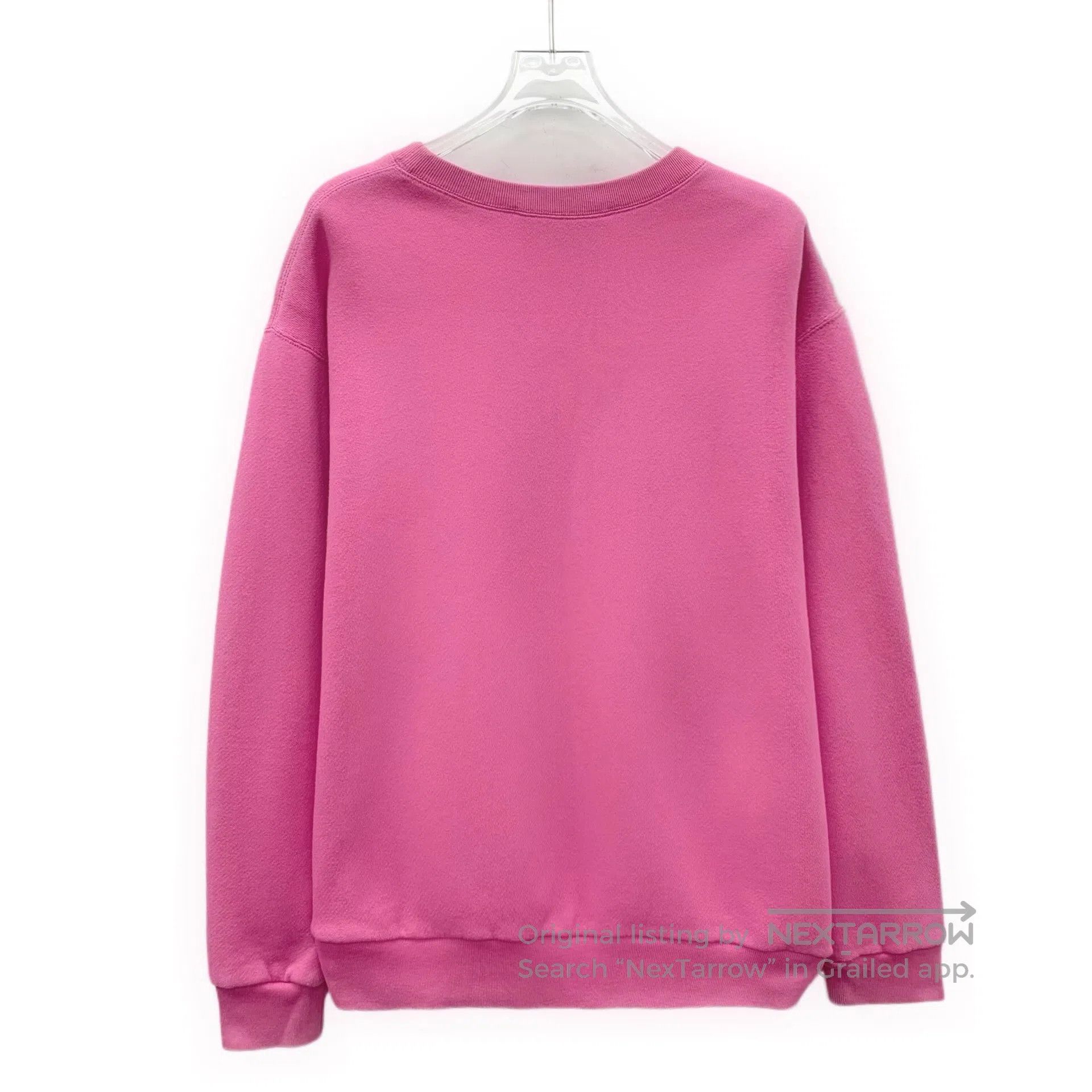 Gucci Guicci Pink logo print cotton round neck long sleeve sweat Size US S / EU 44-46 / 1 - 2 Thumbnail