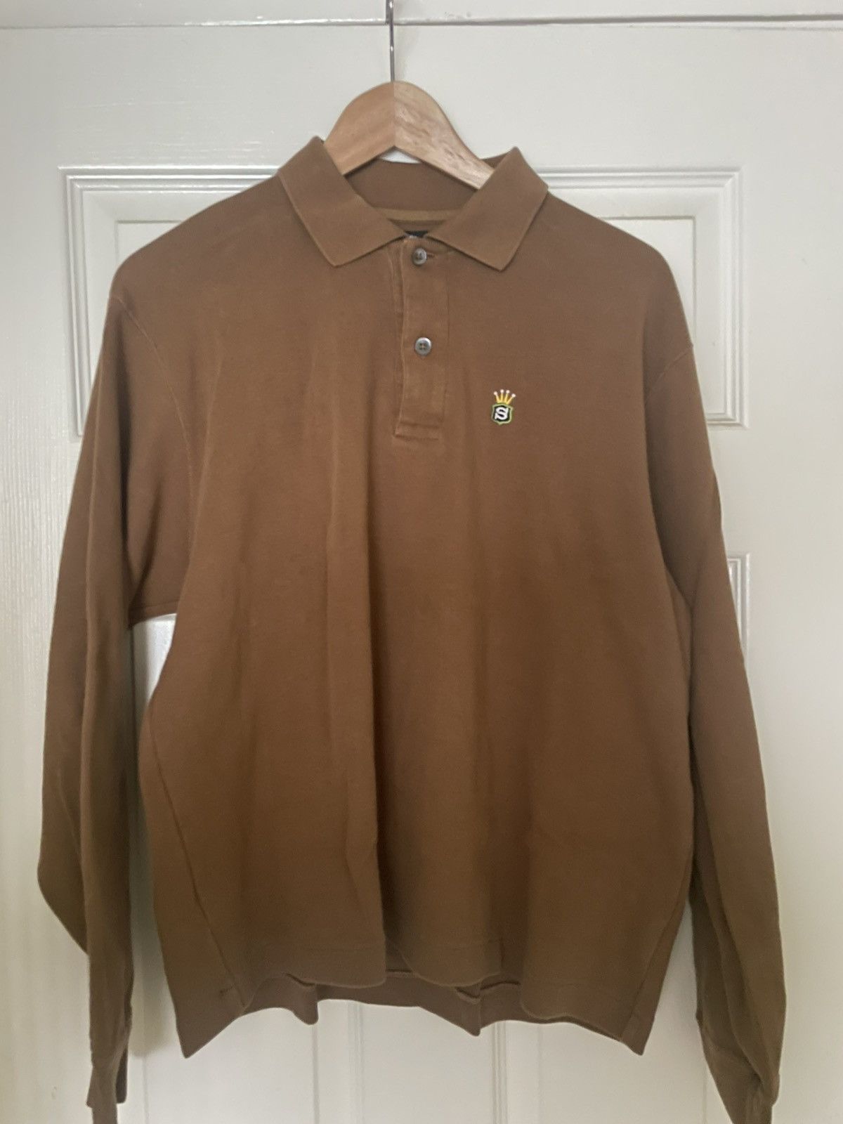 Stussy Stussy LS Rib Polo Light Brown Size US S / EU 44-46 / 1 - 1 Thumbnail
