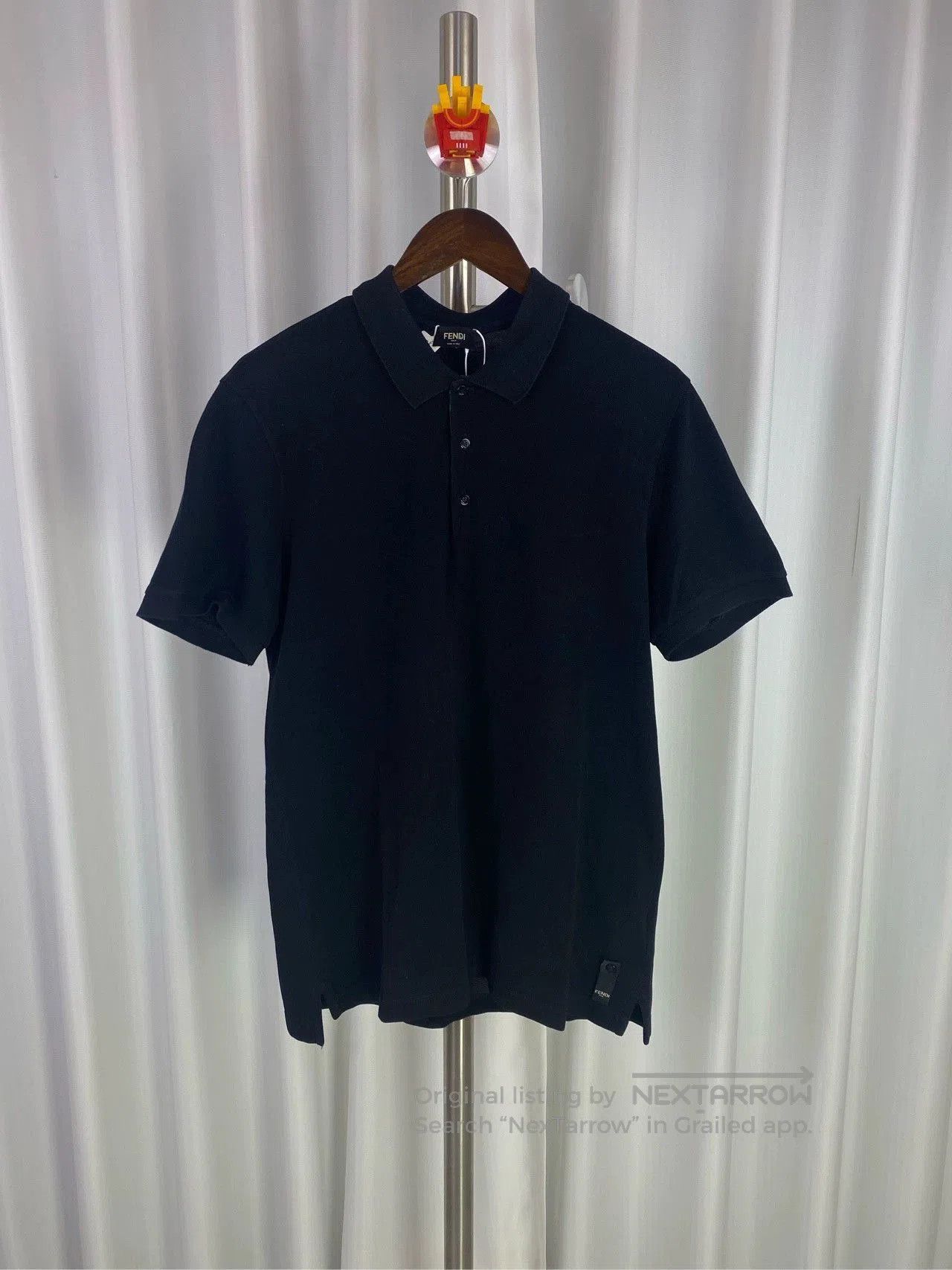 Fendi Fendi Men's Black Polo Shirt XL. Size US XL / EU 56 / 4 - 1 Thumbnail