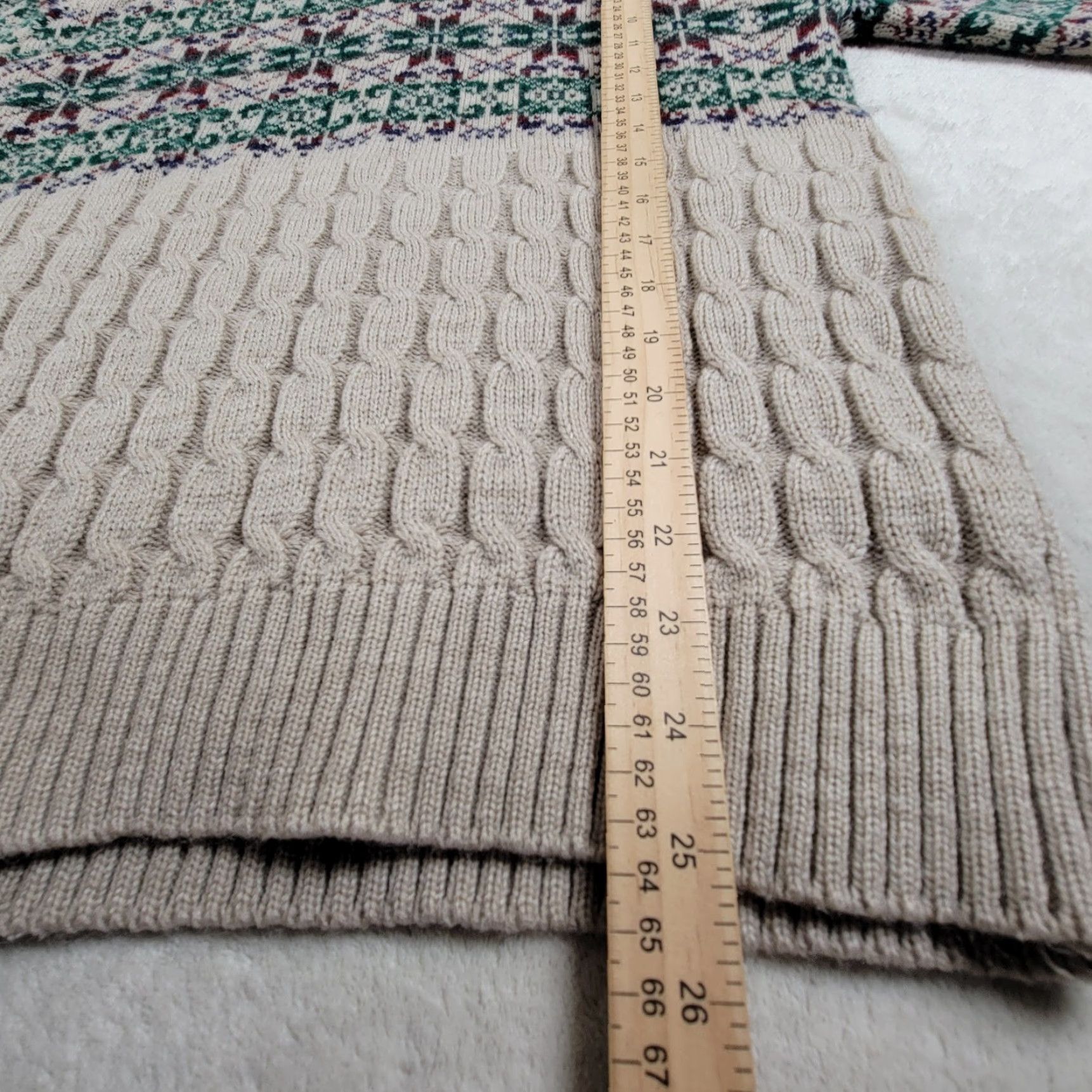 Vintage VINTAGE Mervyns Men's Collection Beige Snowflake Nordic Acrylic Sweater M Beige 1980s Mens Regular Size M Size US M / EU 48-50 / 2 - 5 Thumbnail