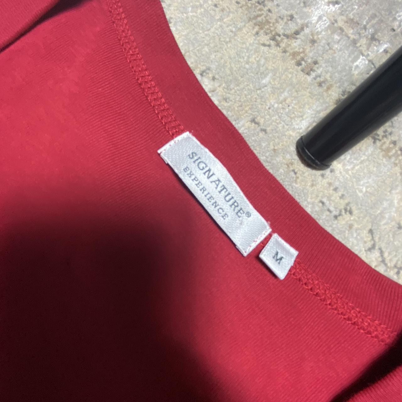 Japanese Brand 00s Flower Embroidered Longsleeve Red M Size M / US 6-8 / IT 42-44 - 5 Thumbnail