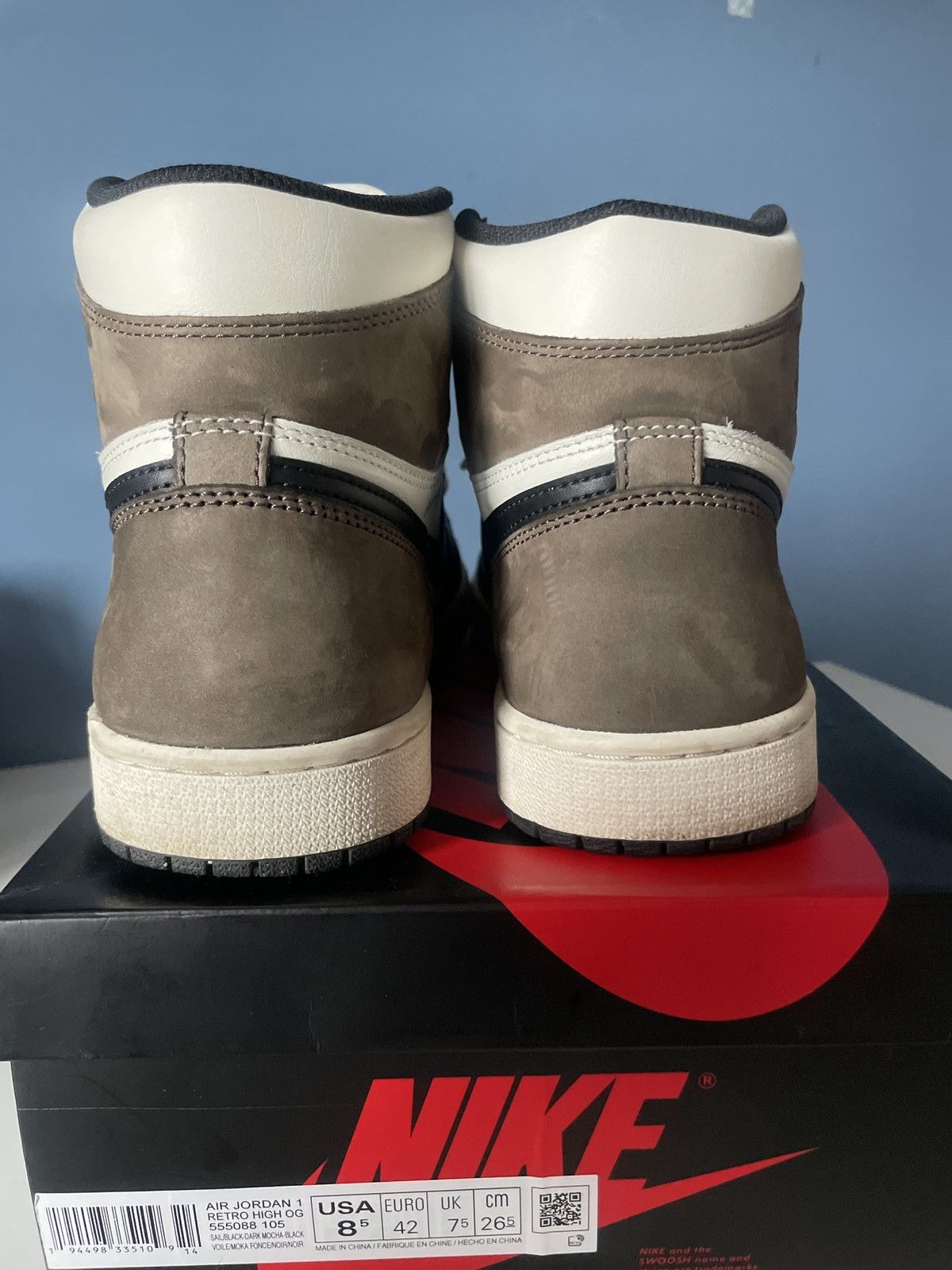 Jordan Brand × Nike Jordan 1 Mocha Size US 8.5 / EU 41-42 - 7 Thumbnail