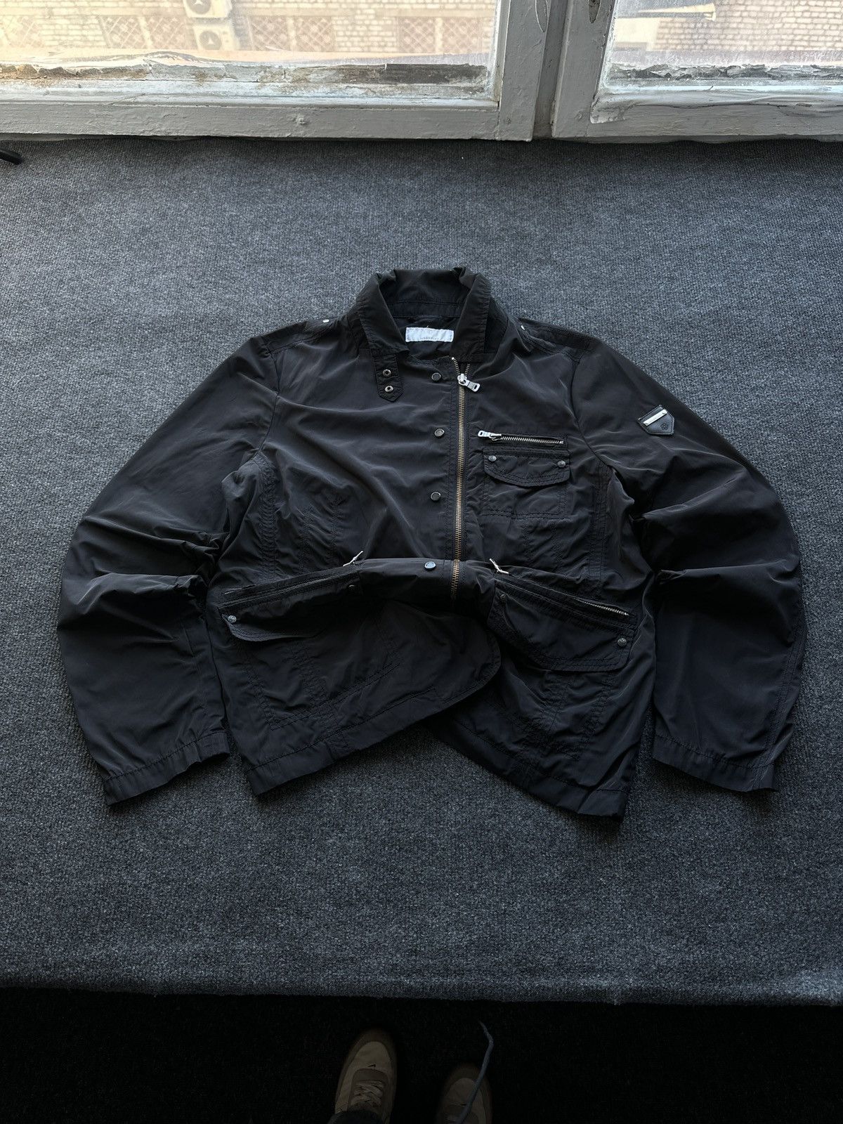 Milestone 🚨ARCHIVE MILITARY UNISEX BLACK JACKET MILESTONE RARE Size XL / US 12-14 / IT 48-50 - 2 Thumbnail