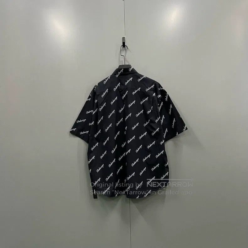 Balenciaga Balenciaga Grass-written barrage logo short sleeve shirt Size XS / US 0-2 / IT 36-38 - 2 Thumbnail
