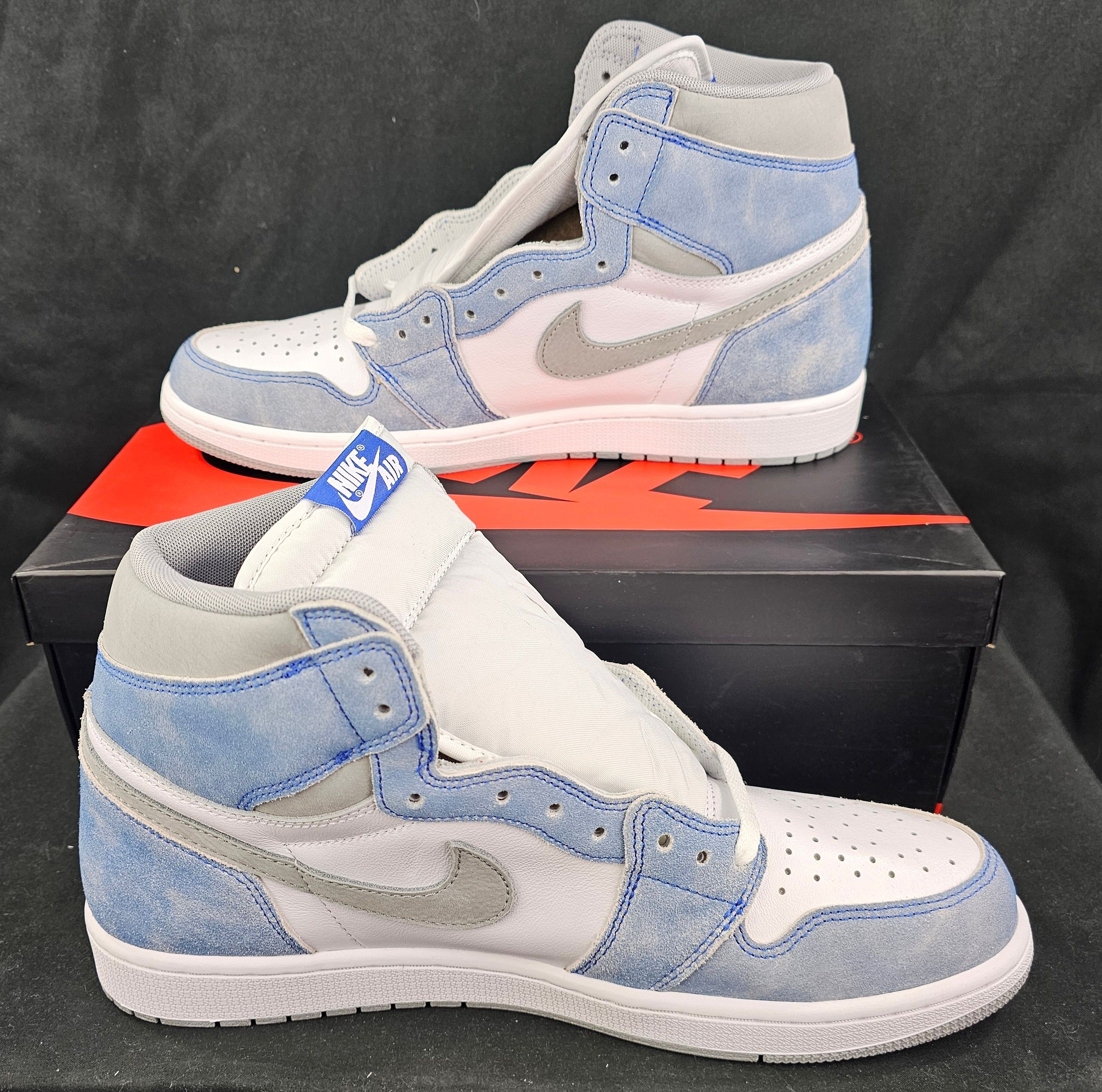 Jordan Brand Nike Air Jordan 1 Retro High OG Hyper Royal Smoke Grey Men's Size US 13 / EU 46 - 3 Thumbnail