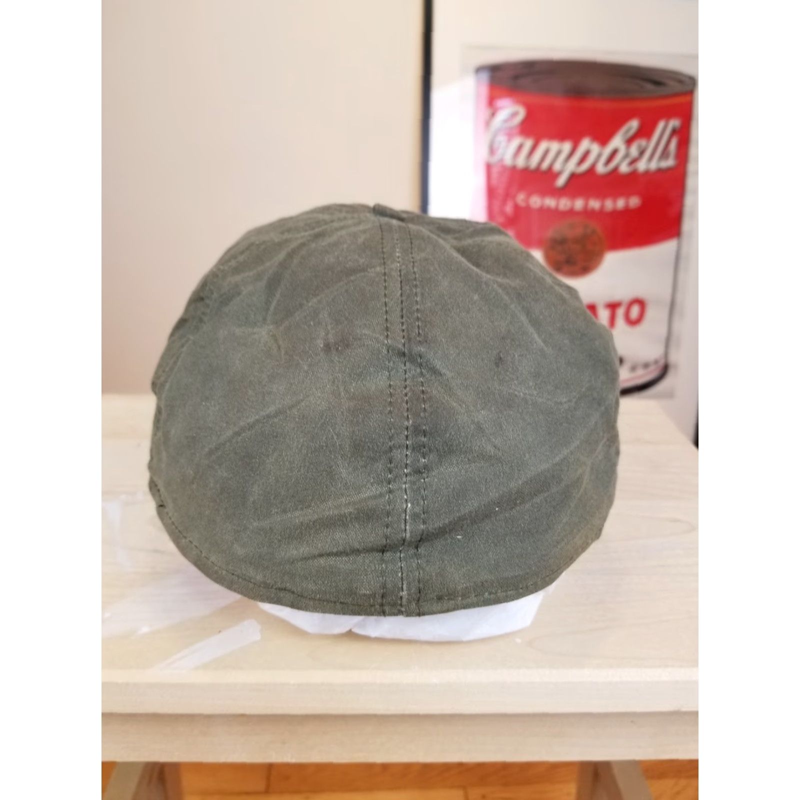 Filson VINTAGE 90' CC FILSON OIL TIN CLOTH HUNTING HAT WITH EAR FLAP SZ XLARGE Size ONE SIZE - 4 Thumbnail