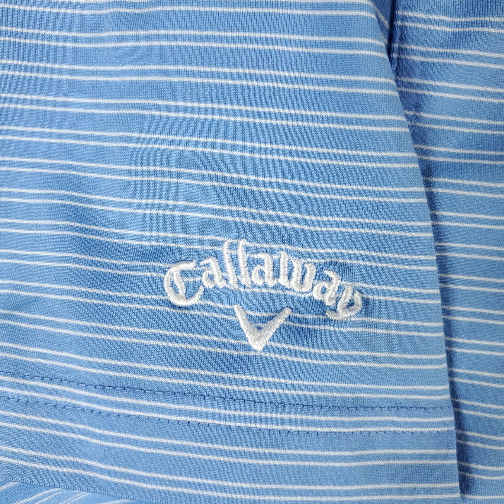 Callaway Callaway Polo Shirt Mens L Blue Striped Opti Dri Fit Short Sleeve Golf Polo Shirt Size US L / EU 52-54 / 3 - 3 Thumbnail