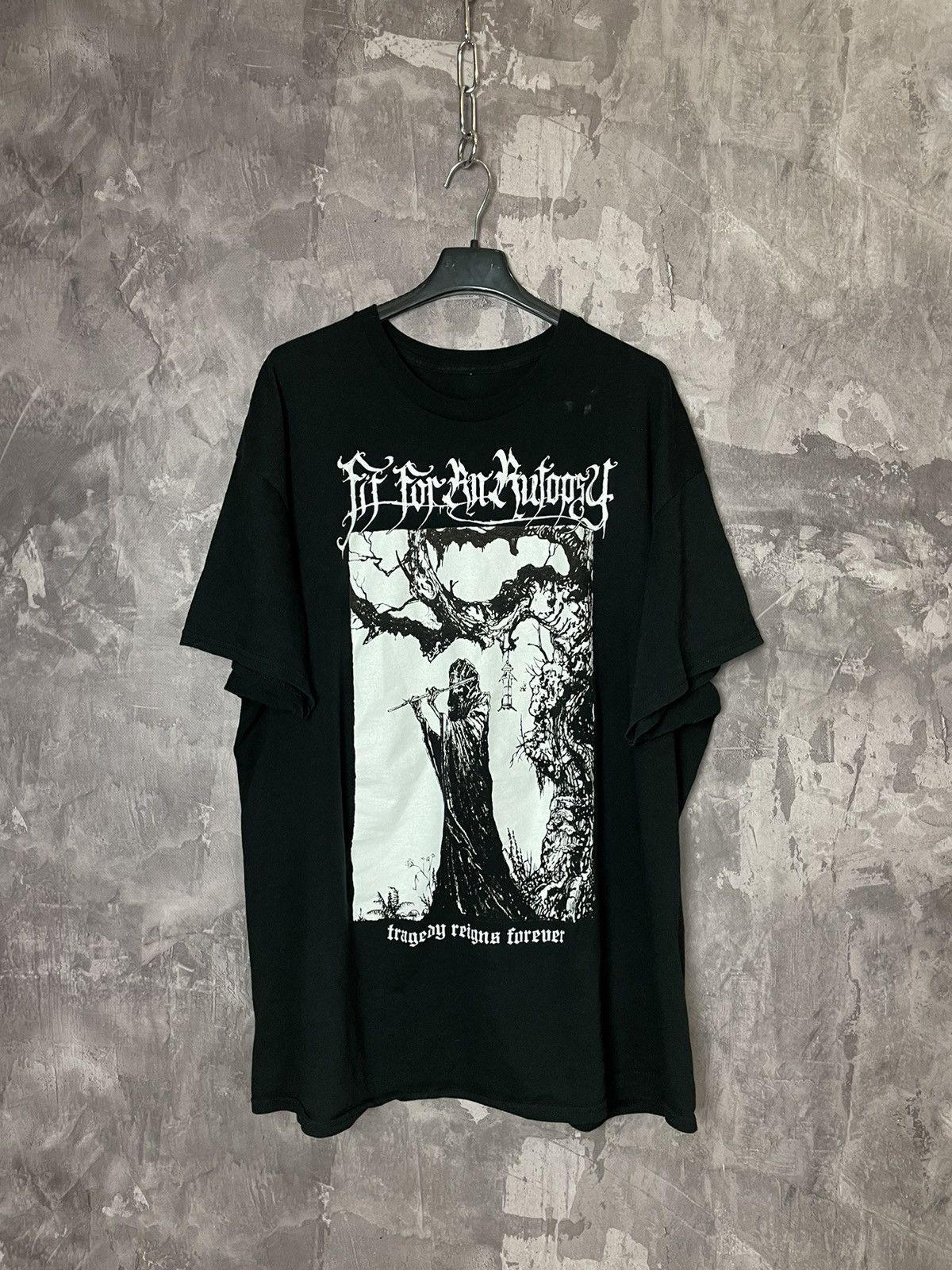 Band Tees × Vintage Vintage Y2k Black Metal Band T Shirt Burzum Like Print Size US L / EU 52-54 / 3 - 1 Thumbnail