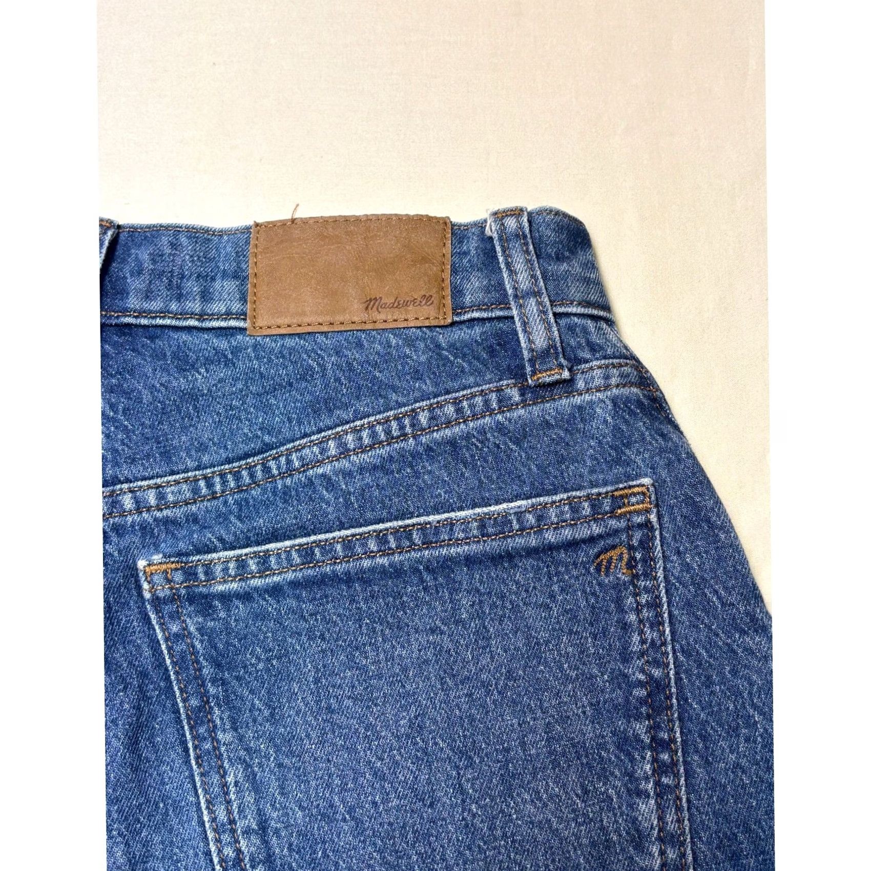 Madewell VINTAGE Madewell The Perfect Vintage Wide-Leg Crop Jean Blue Womens 24P W26 L24 Jeans Regular High-Rise 5-Pocket Cotton Blend Stretch Denim Size 42" / US 20 - 7 Thumbnail