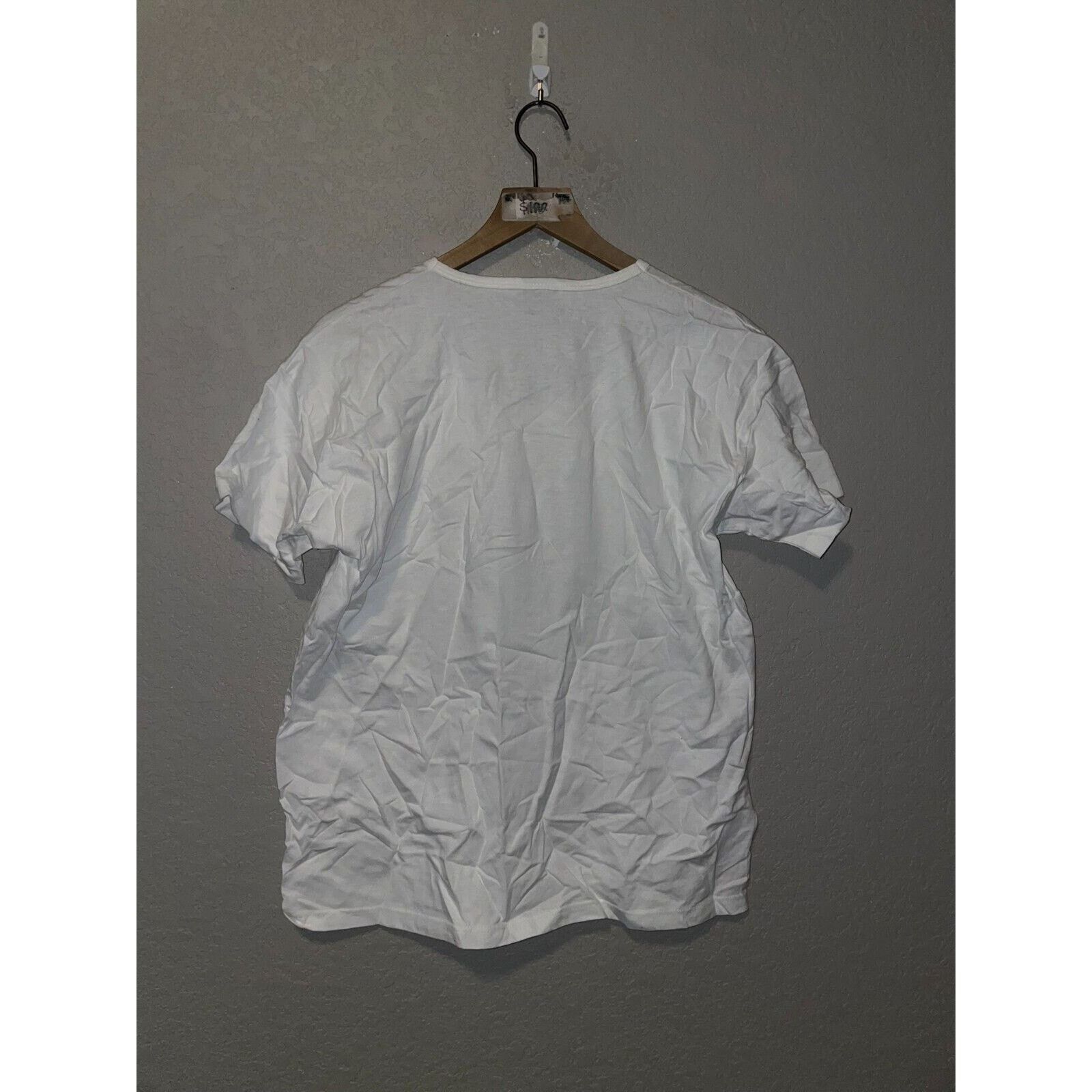 Vintage Womens Vintage Summer White Shirt Montana Tee Top 90s Large Size L / US 10 / IT 46 - 10 Thumbnail