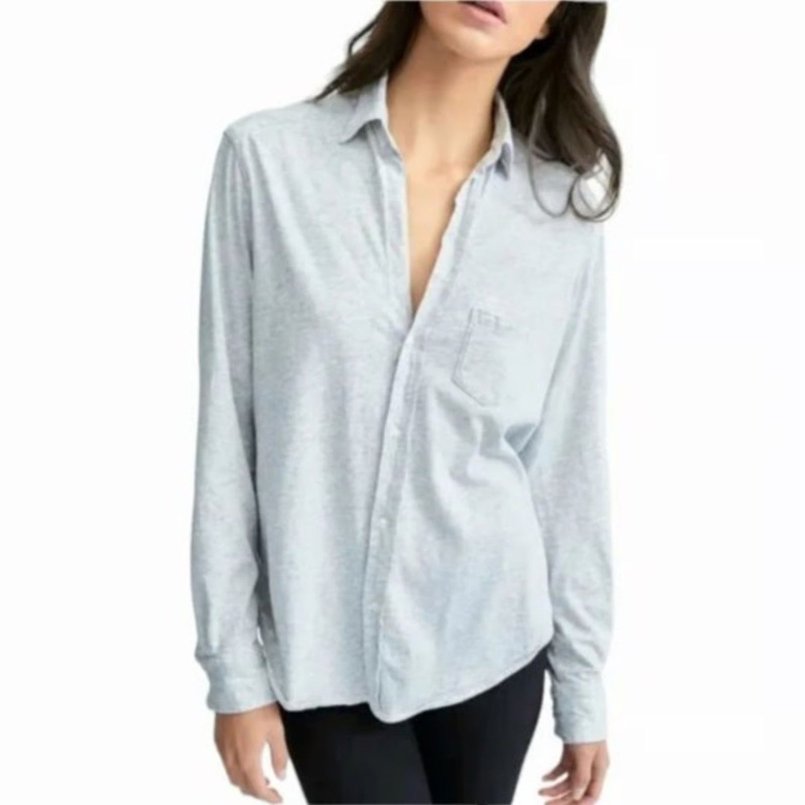 Frank & Eileen Tee Lab Essentials Jersey Button Down Shirt