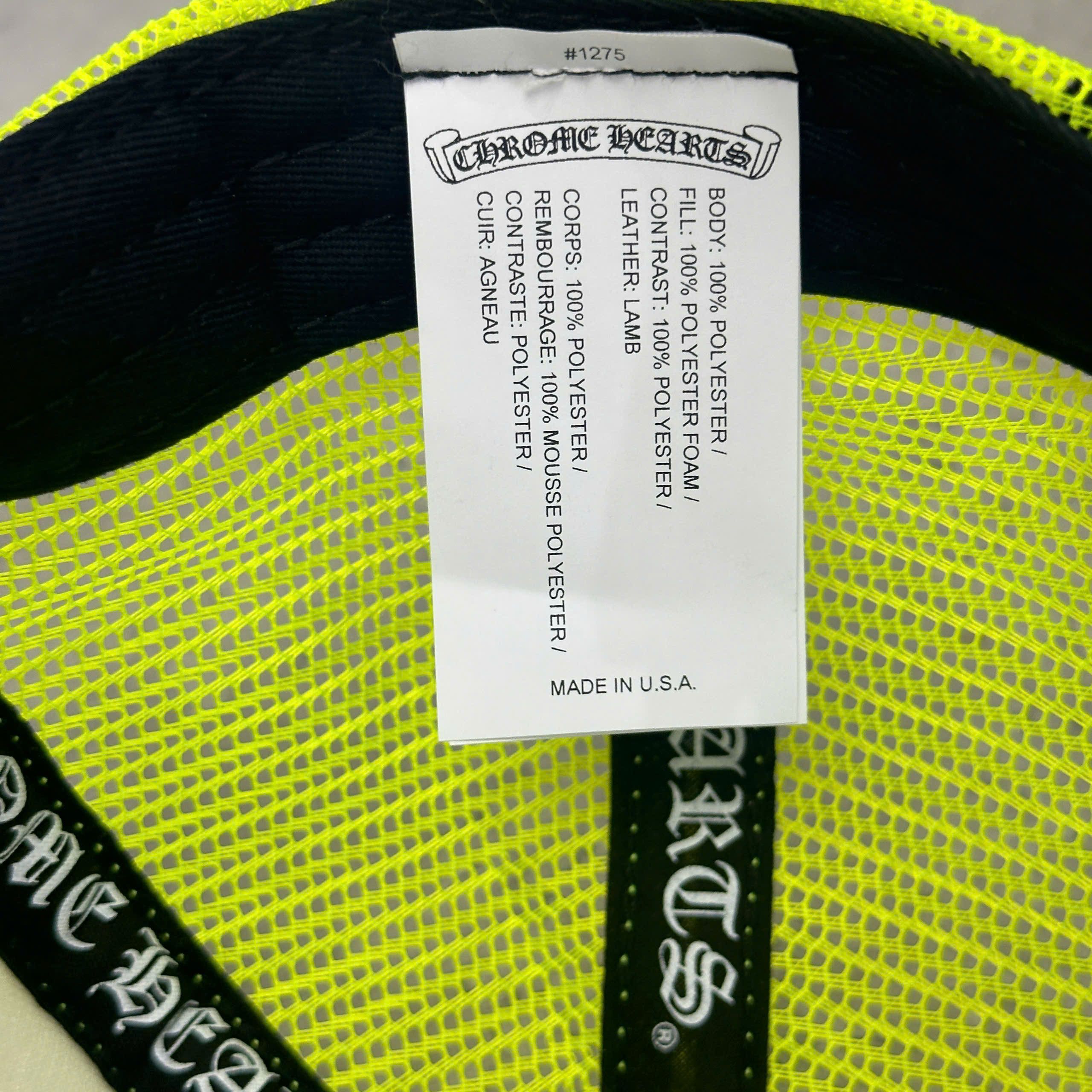 Chrome Hearts CHROME HEARTS Hat Trucker King Taco NEON Size ONE SIZE - 6 Thumbnail