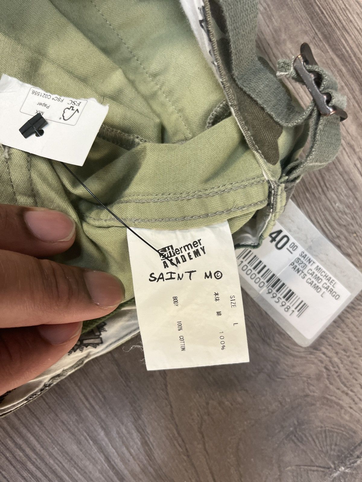 Saint Michael Saint Michael Camo Cargo Pants Size US 34 / EU 50 - 3 Thumbnail