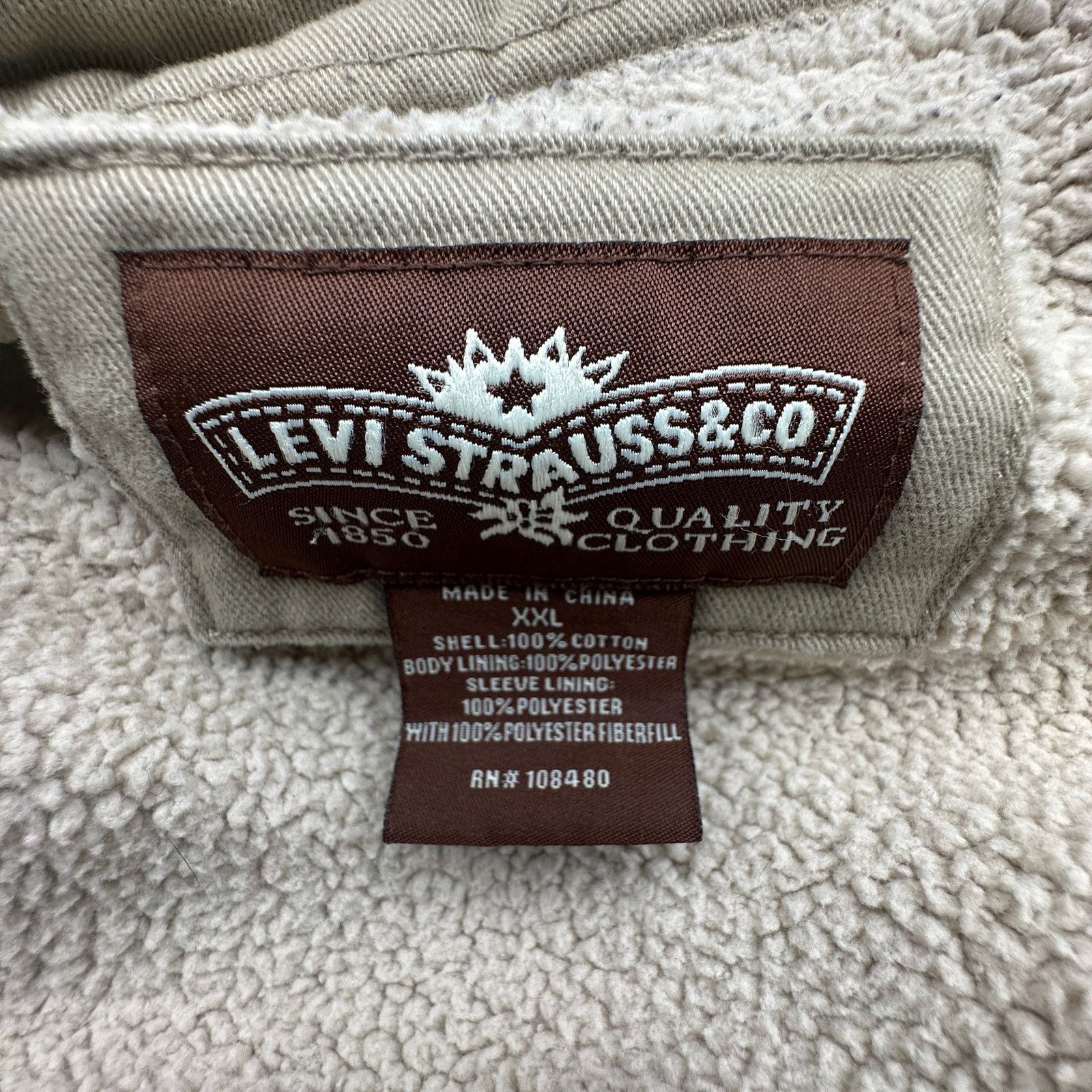 Levi's Levis Button Twill Sherpa Fleece Lined Shirt Men XXL Shacket Size US XXL / EU 58 / 5 - 3 Thumbnail