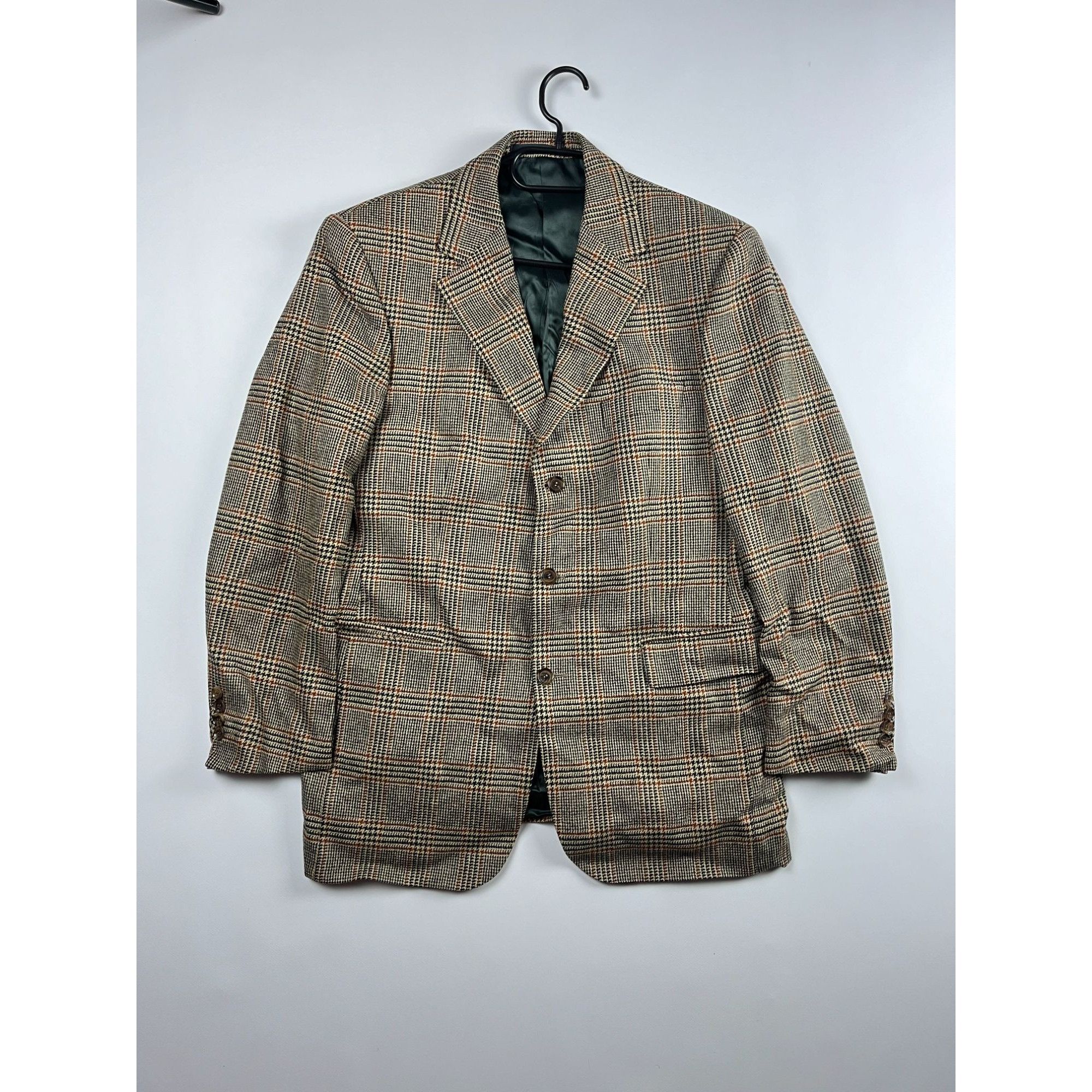Ermenegildo Zegna × Vintage Ermenegildo Zegna Wool & Cashmere Plaid Blazer Made In Germa Size 42R - 1 Thumbnail