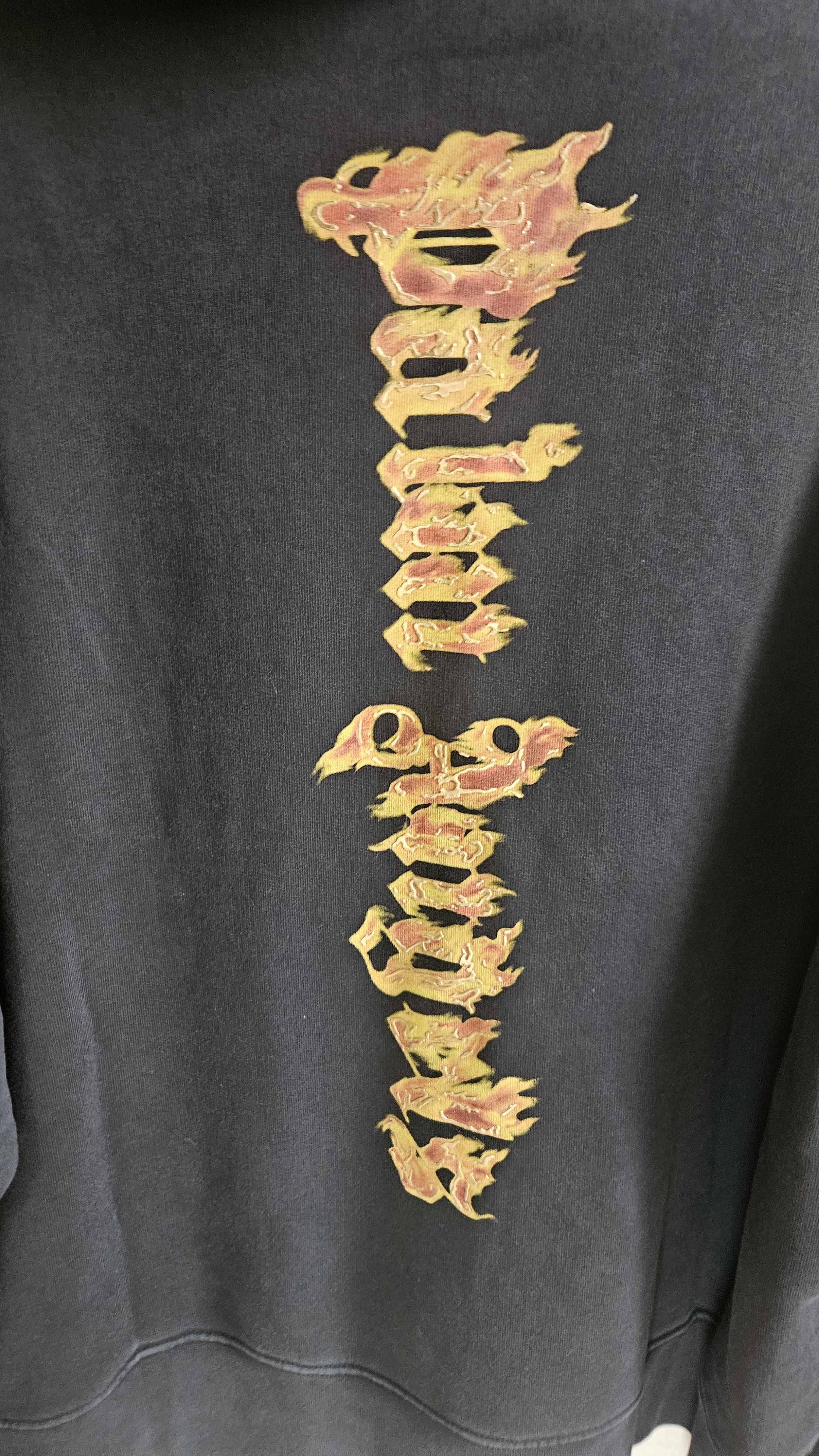 Palm Angels Palm Angels Burning Palm Hoody Black Gold Size US M / EU 48-50 / 2 - 3 Thumbnail
