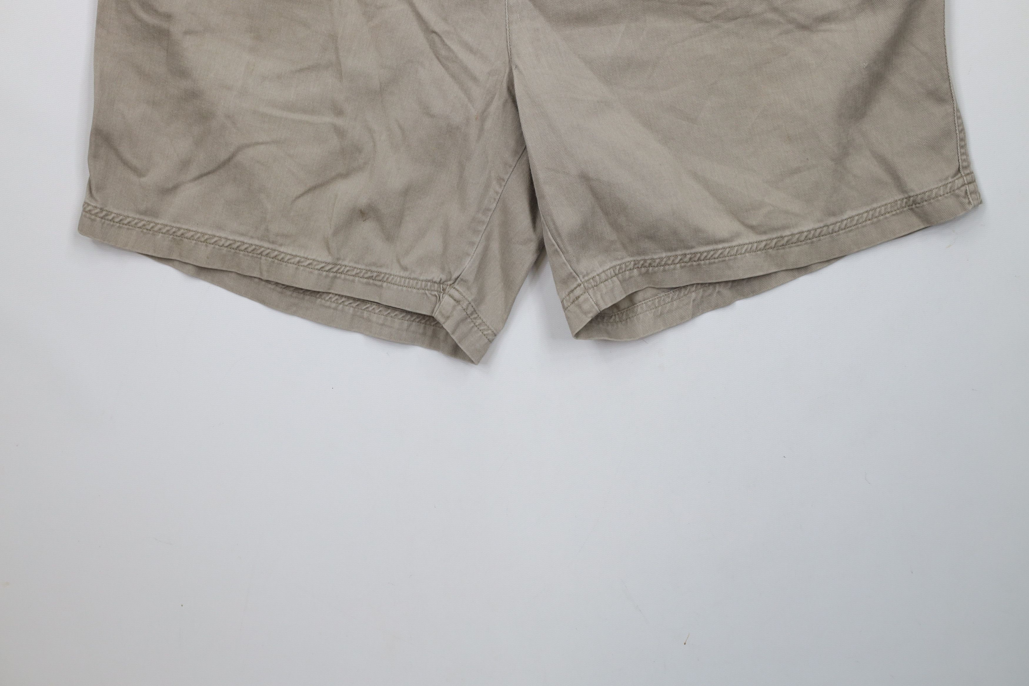 Vintage Vintage 90s Streetwear Blank Above Knee Shorts Beige Size US 32 / EU 48 - 4 Thumbnail