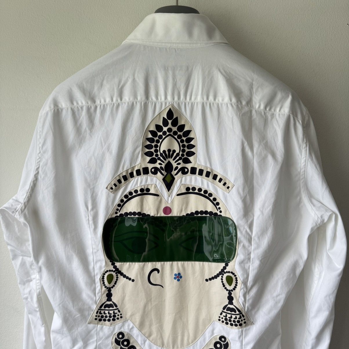 Miu Miu Miu Miu SS2005 White Shiva Embellished Shirt Size US S / EU 44-46 / 1 - 5 Thumbnail