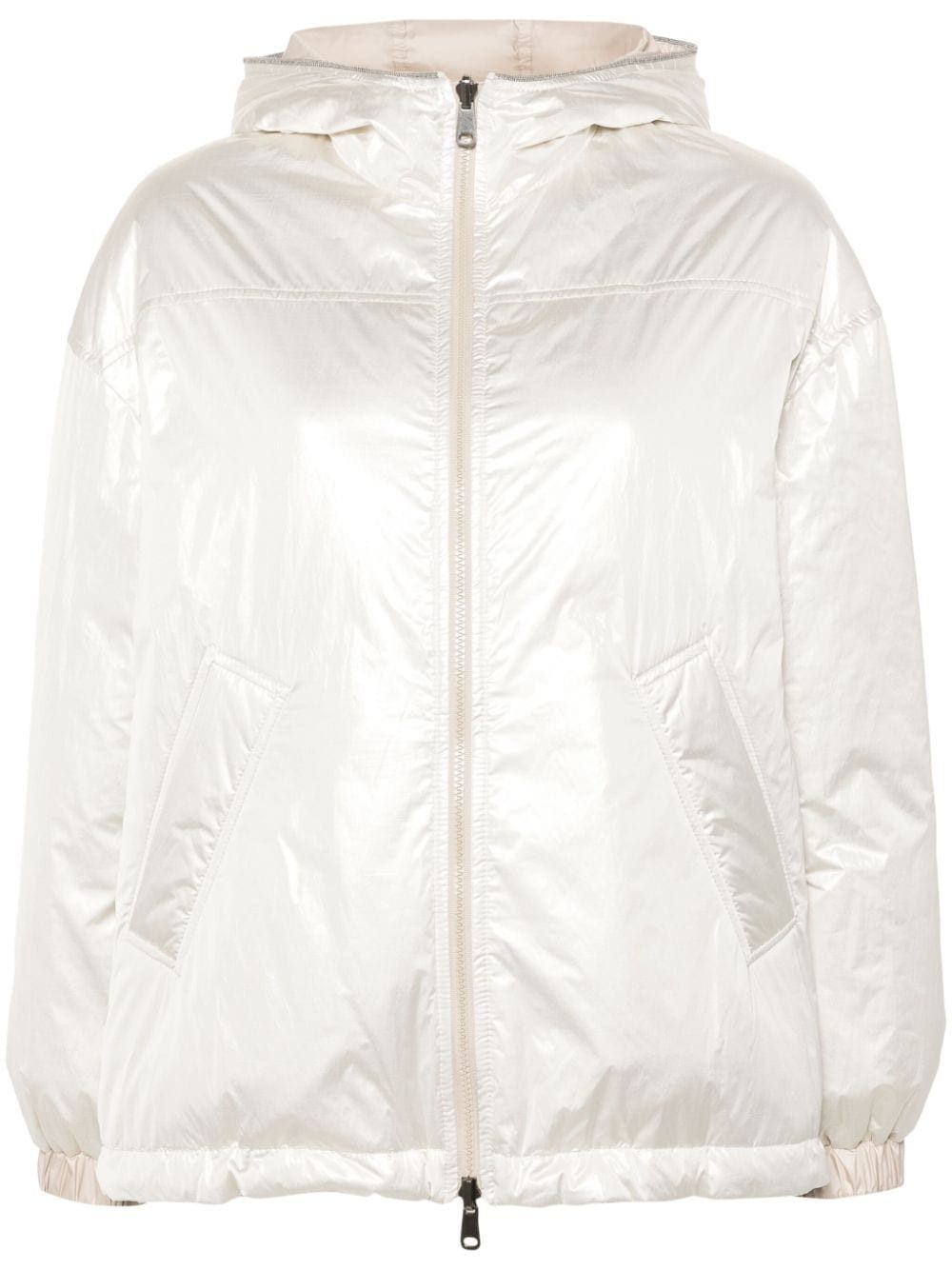 Brunello Cucinelli HOODED PADDED JACKET Size S / US 4 / IT 40 - 1 Thumbnail