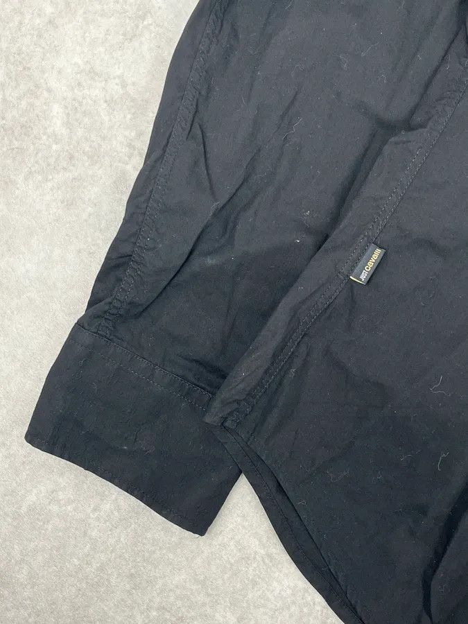 Roberto Cavalli 2000s Cavalli Peacock Black Shirt Size US M / EU 48-50 / 2 - 8 Thumbnail