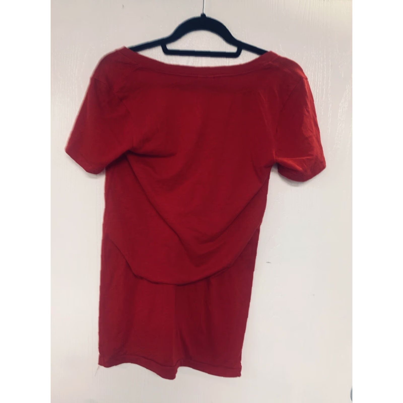 Victoria's Secret Victoria's Secret Pink T Shirt Top Womens Size S Res Solid Cotton V Neck Shirt Red Casual Short Sleeve Womens Regular Cotton Polyester Knit Size S / US 4 / IT 40 - 3 Thumbnail