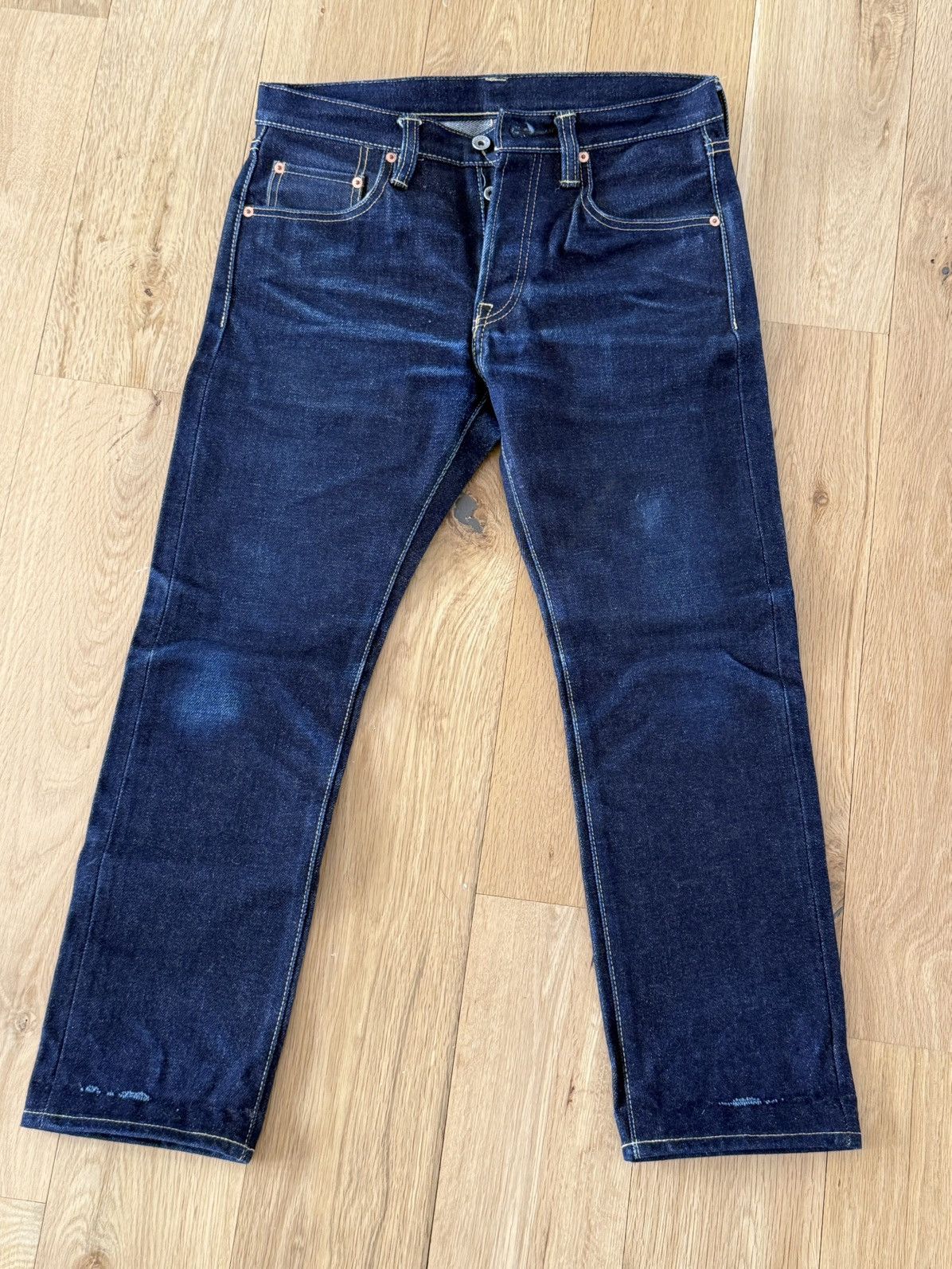 Iron Heart IH-777S-UHR - 21/23oz Ultra Heavy Raw Indigo Selvedge 31x 28 Size US 31 - 1 Thumbnail