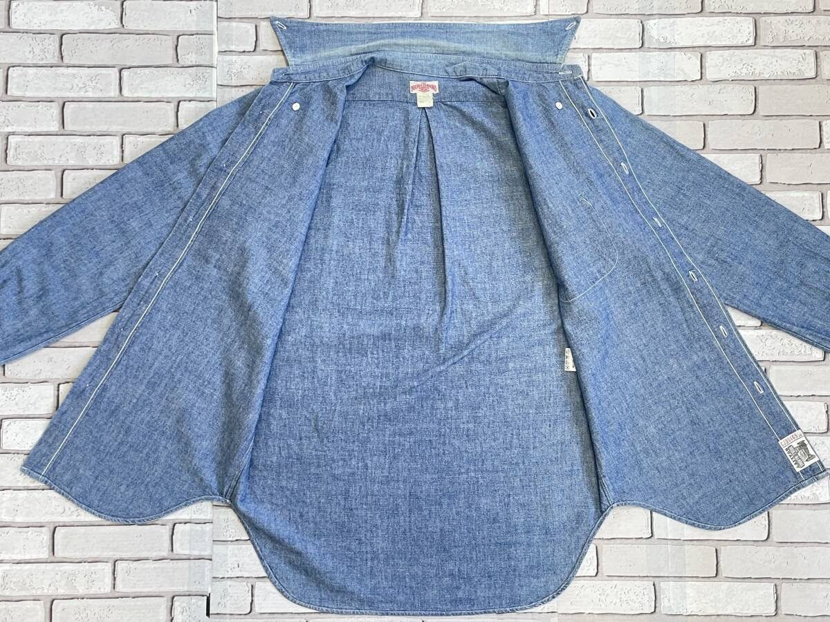 The Real McCoy's The Real McCoy’s 8 Hour Union Chambray Work Shirt Size 15 Size US M / EU 48-50 / 2 - 2 Thumbnail